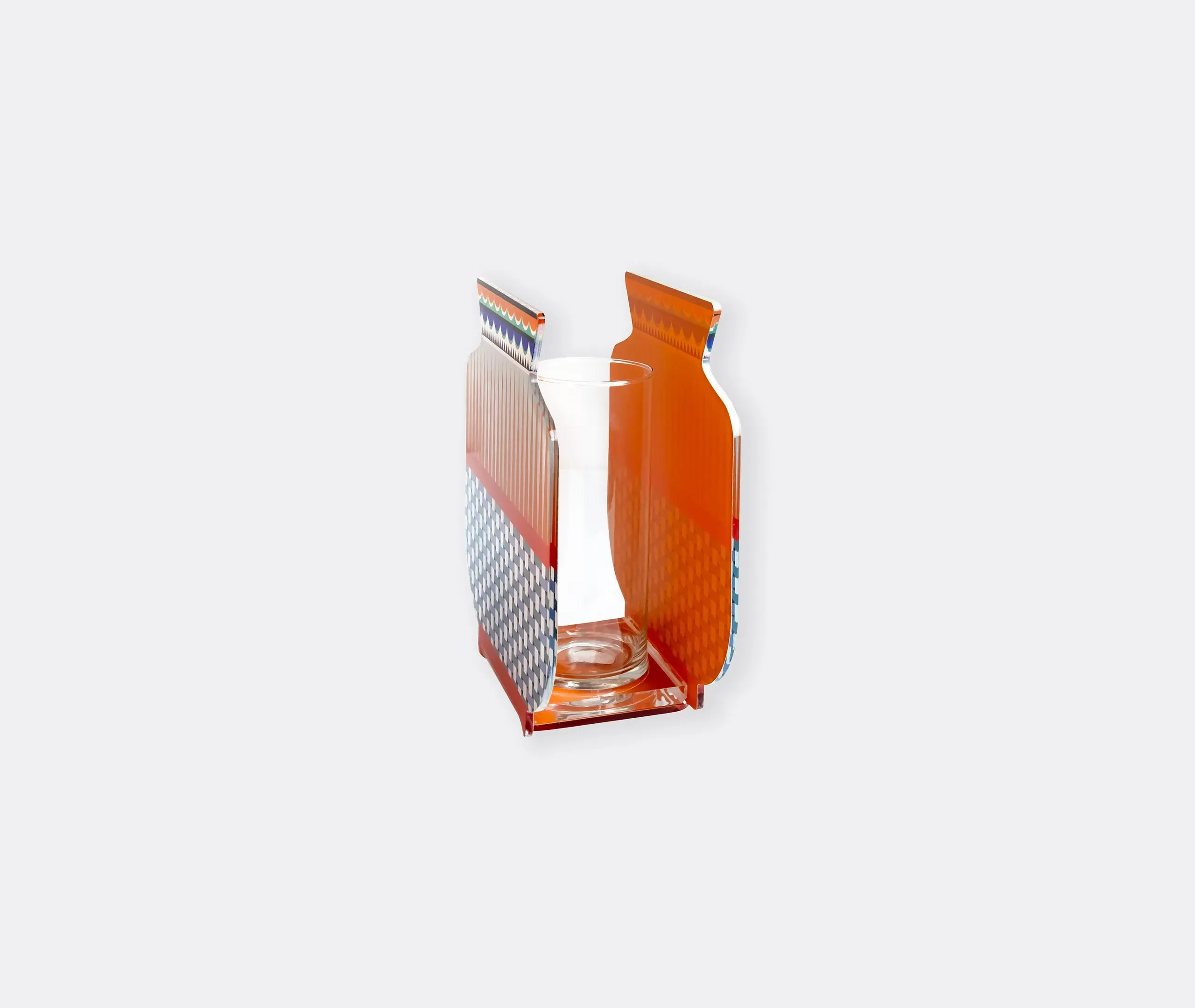 Small Vase with Geometric Pattern - Multicolor