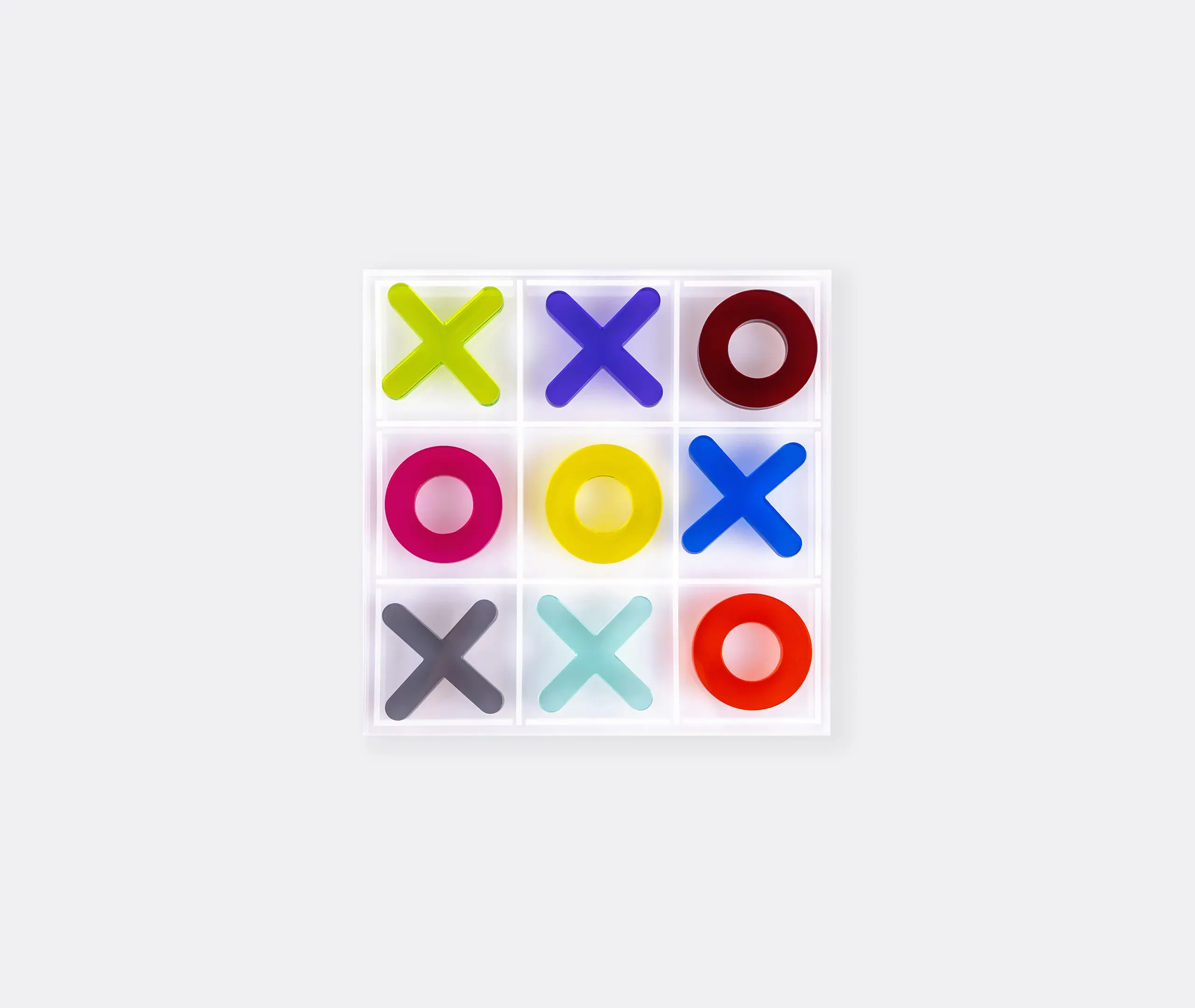 Tic Tac Toe Board Game - Multicolor, Acrylic Crystal product