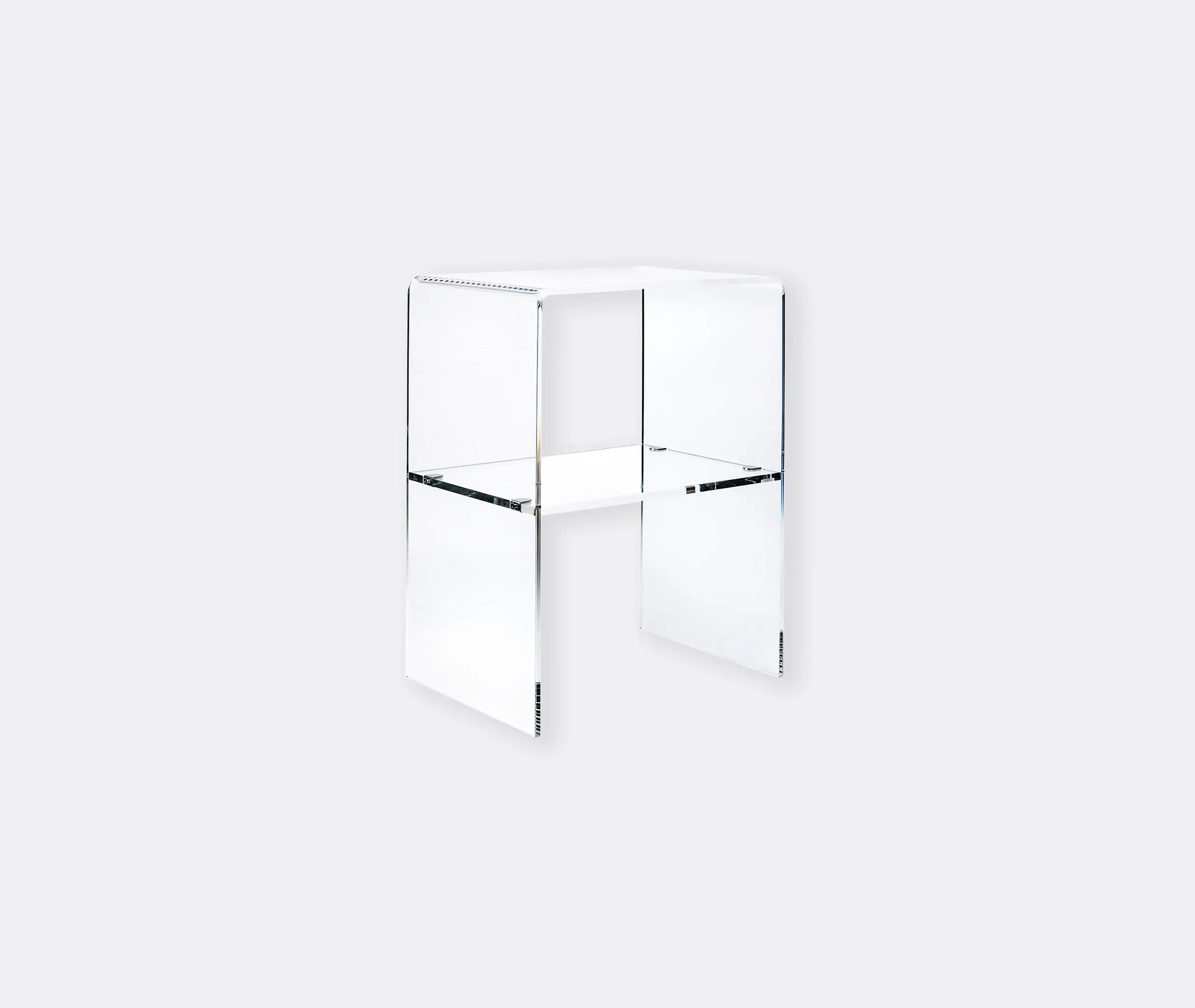 Vega 2.0 Bedside Table - Transparent, Acrylic