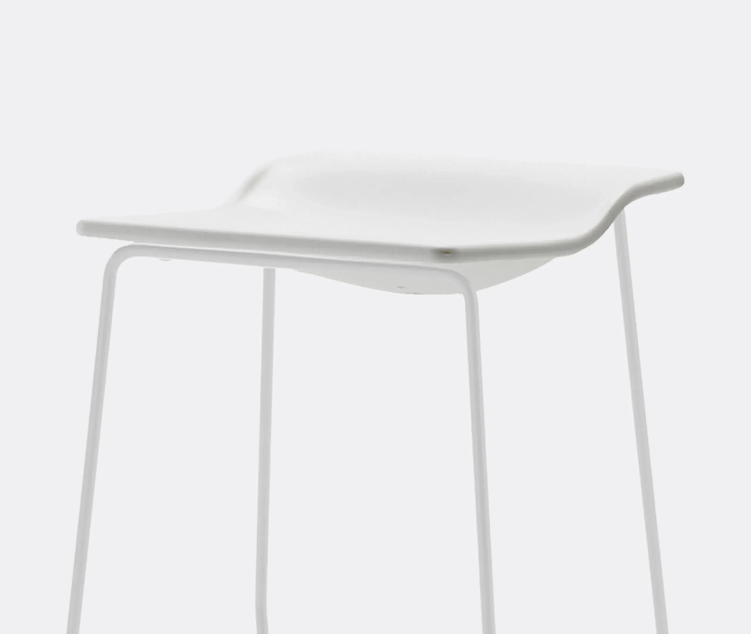 Last Minute Medium Stool - White, Polyethylene