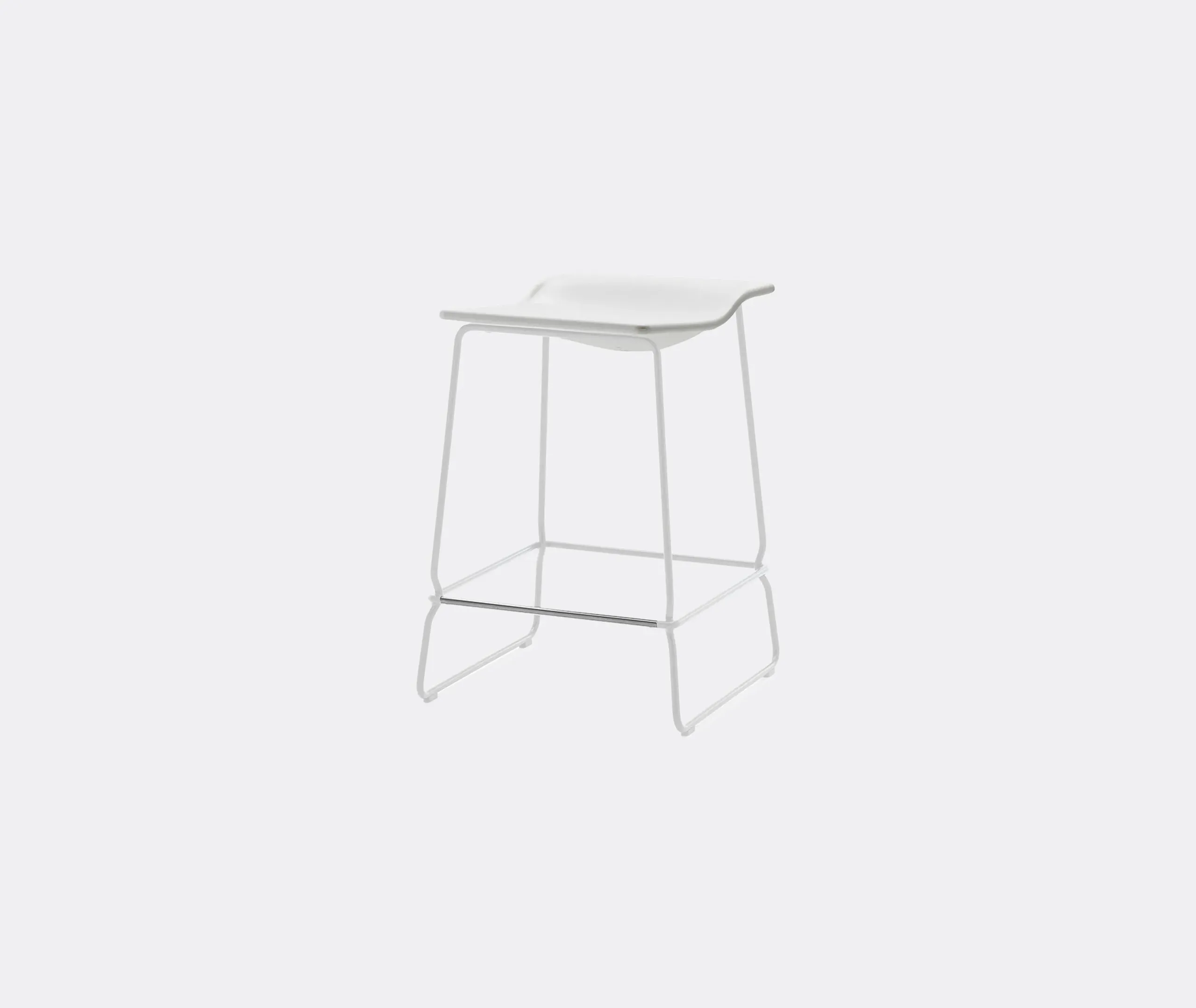 Last Minute Medium Stool - White, Polyethylene
