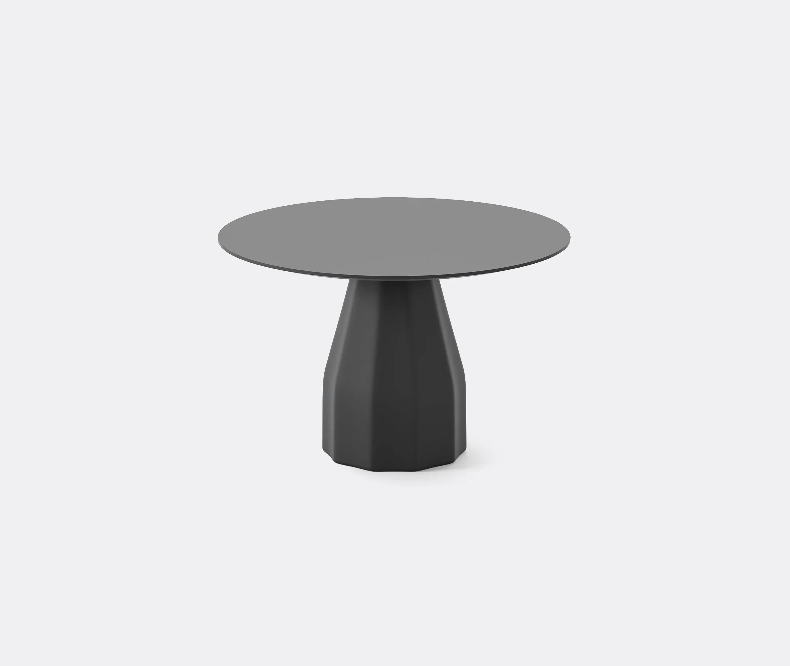 Side Table with Sculptural Base - Black, Steel image