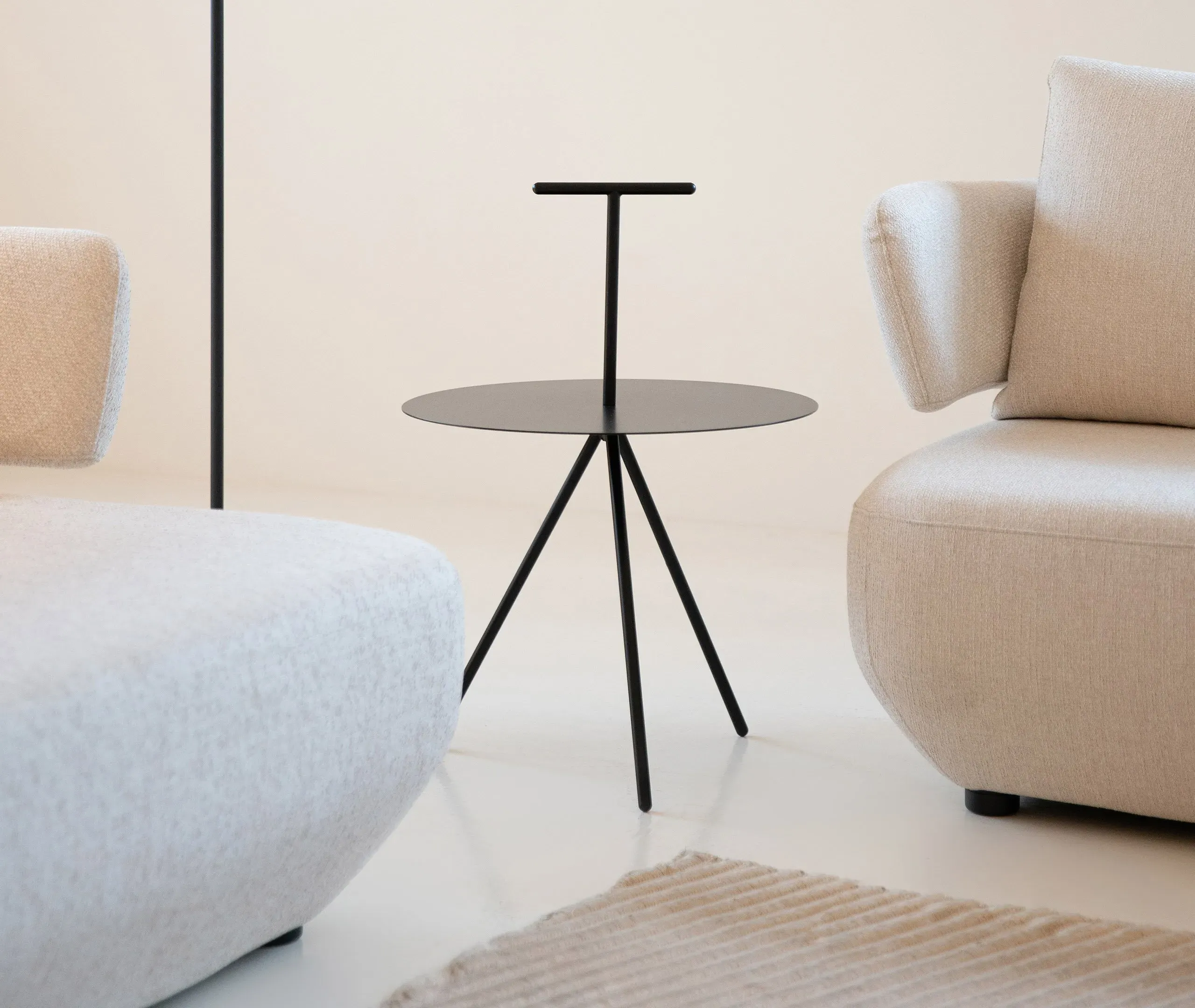 Tripod Dining Table - Black, Steel