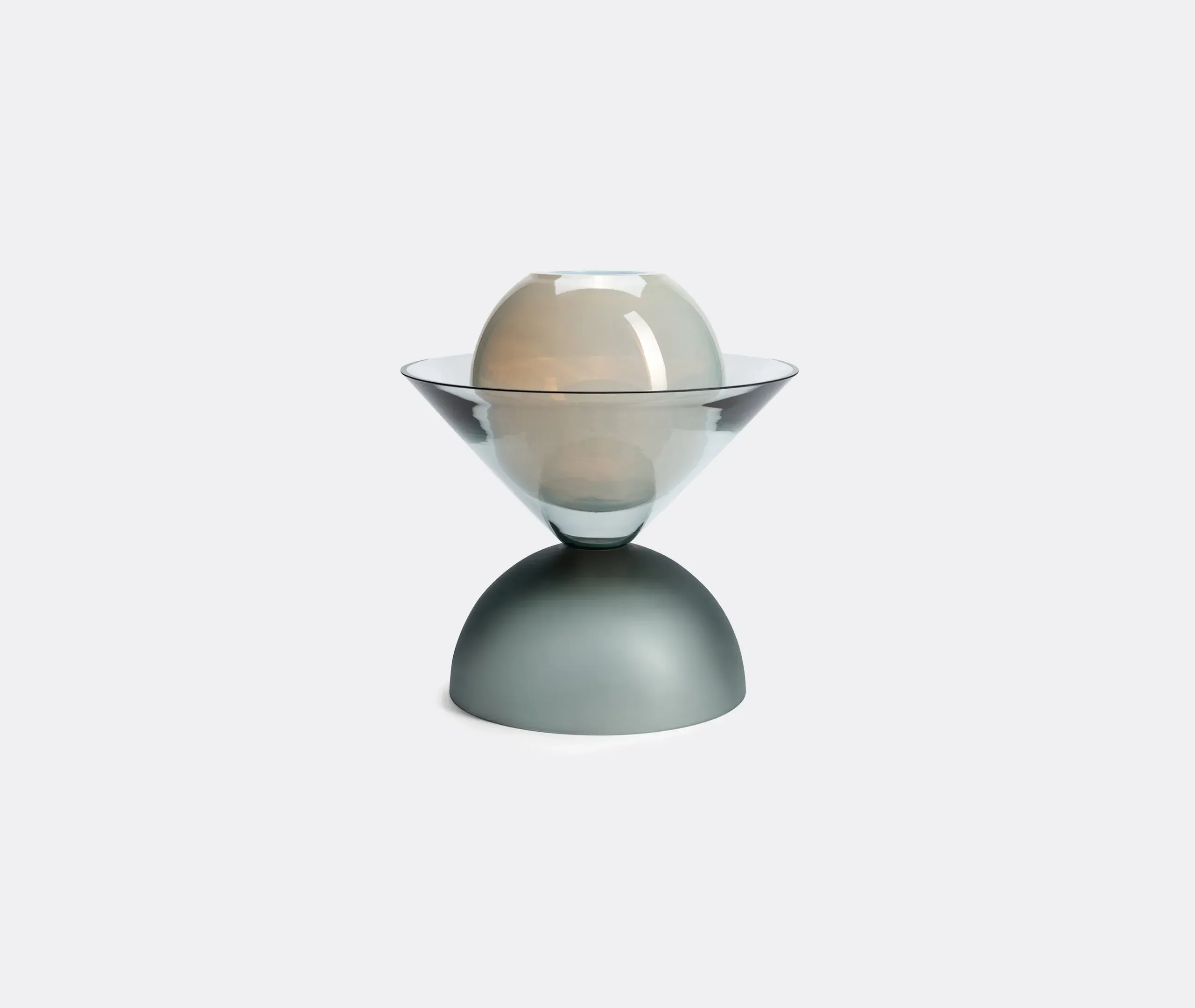 Tall Sculptural Vase - Cipria, Murano Glass