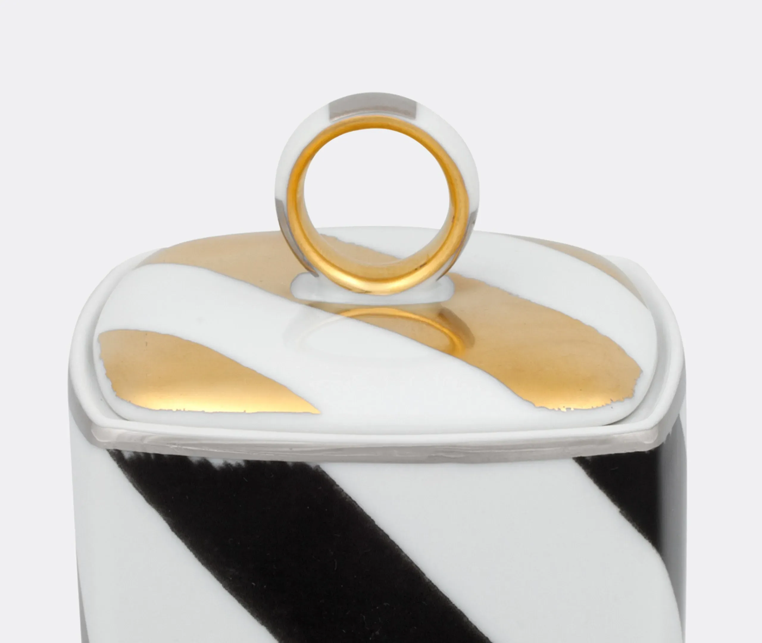 Sol Y Sombra Sugar Bowl - Black, White