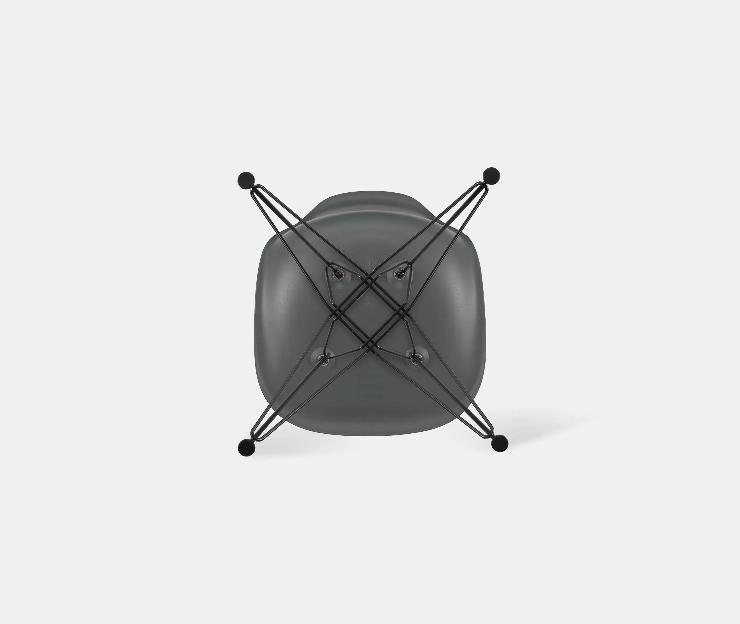 Charles & Ray Eames DSR Chair - Grey, Polypropylene