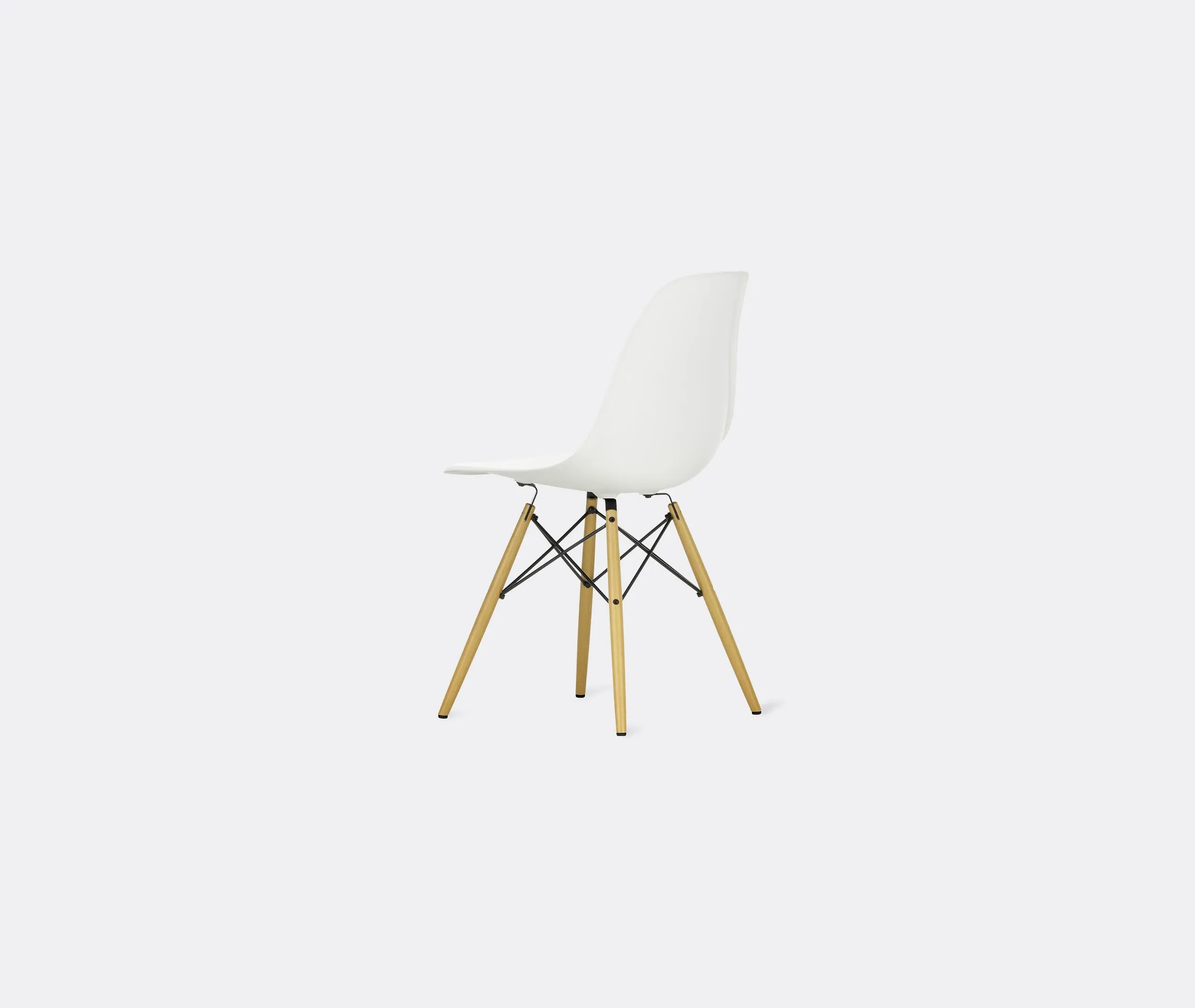 Charles & Ray Eames DSW Chair - White, Maple