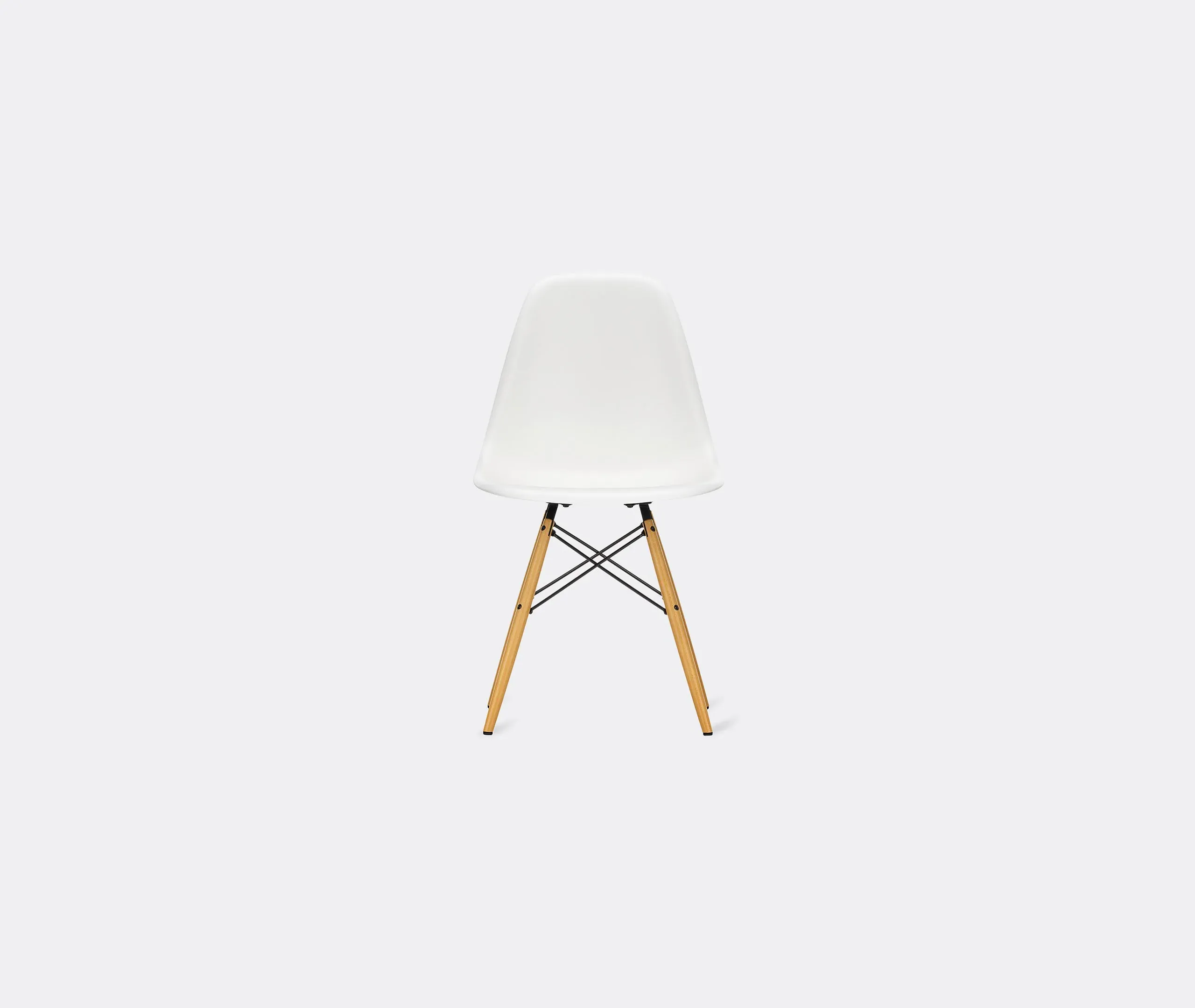 Charles & Ray Eames DSW Chair - White, Maple image