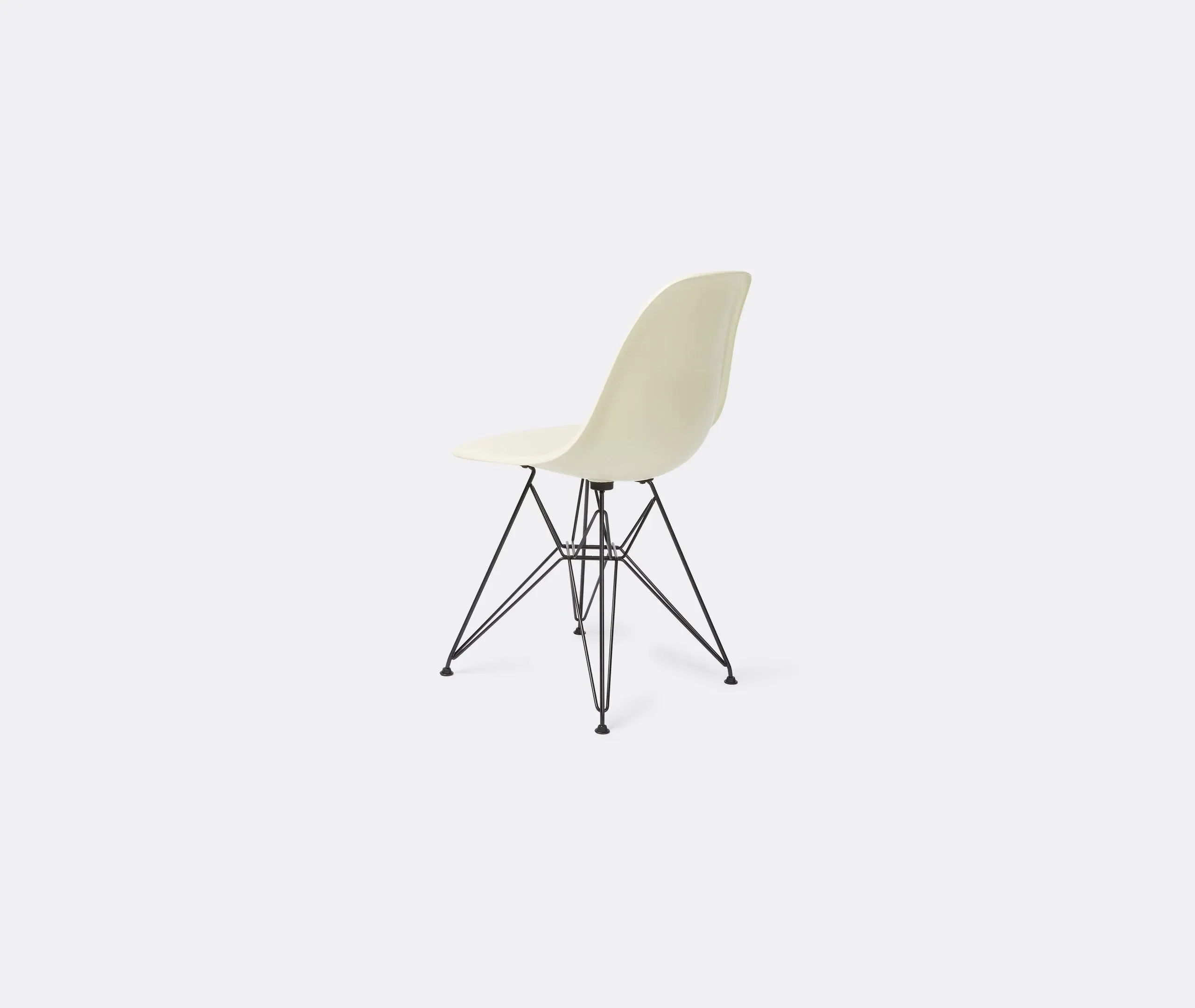 DSR Side Chair with Wire Base - Black, Steel