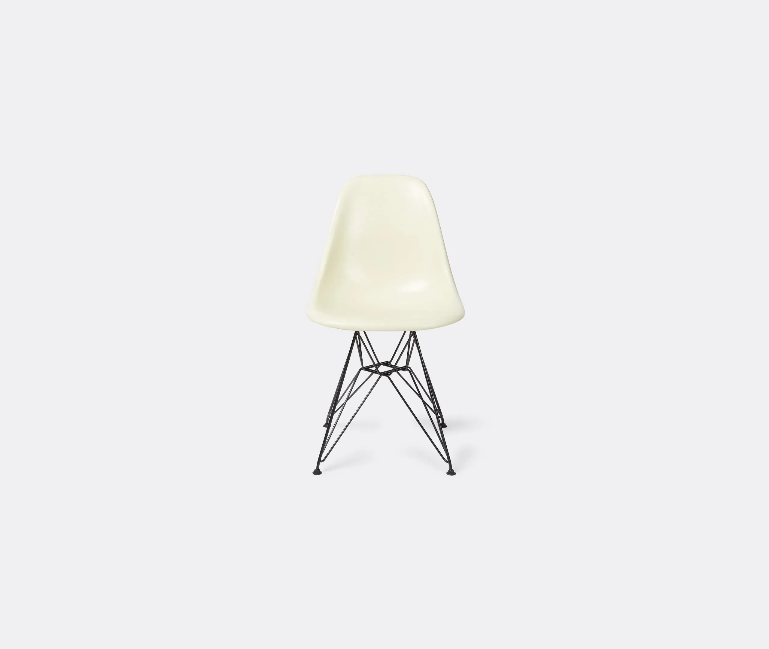 DSR Side Chair with Wire Base - Black, Steel