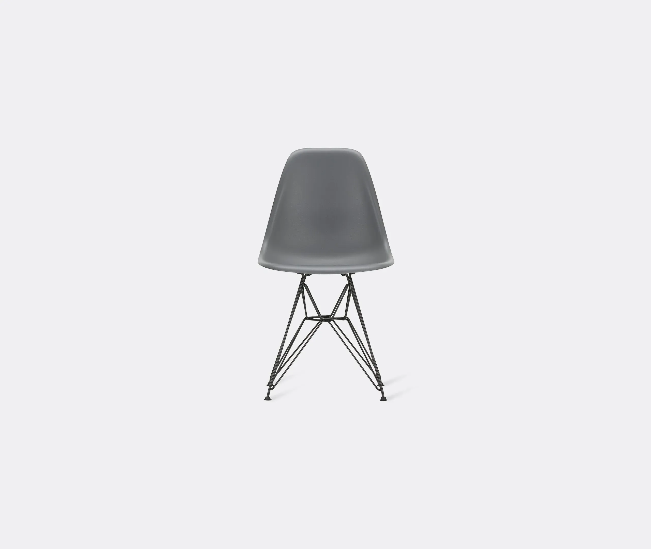 DSR Side Chair with Wire Base - Grey, Steel