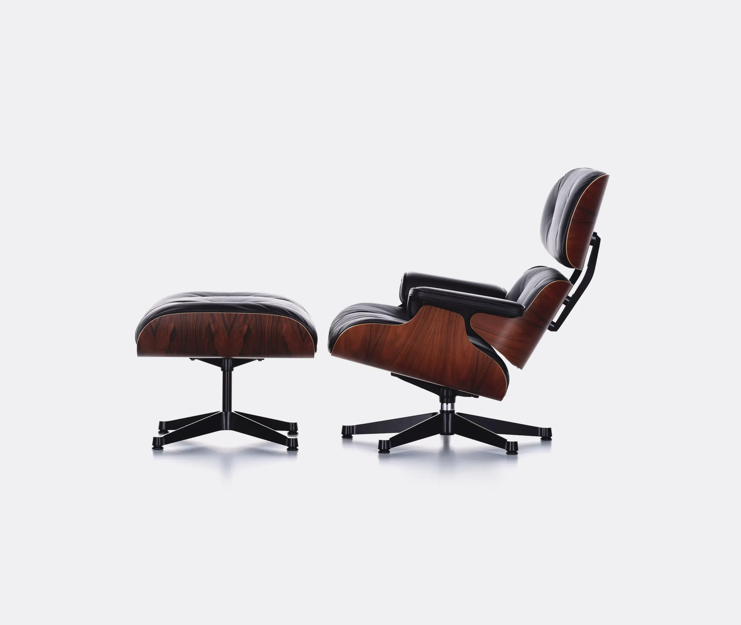 Eames Lounge Chair and Ottoman - Black, Palisander product