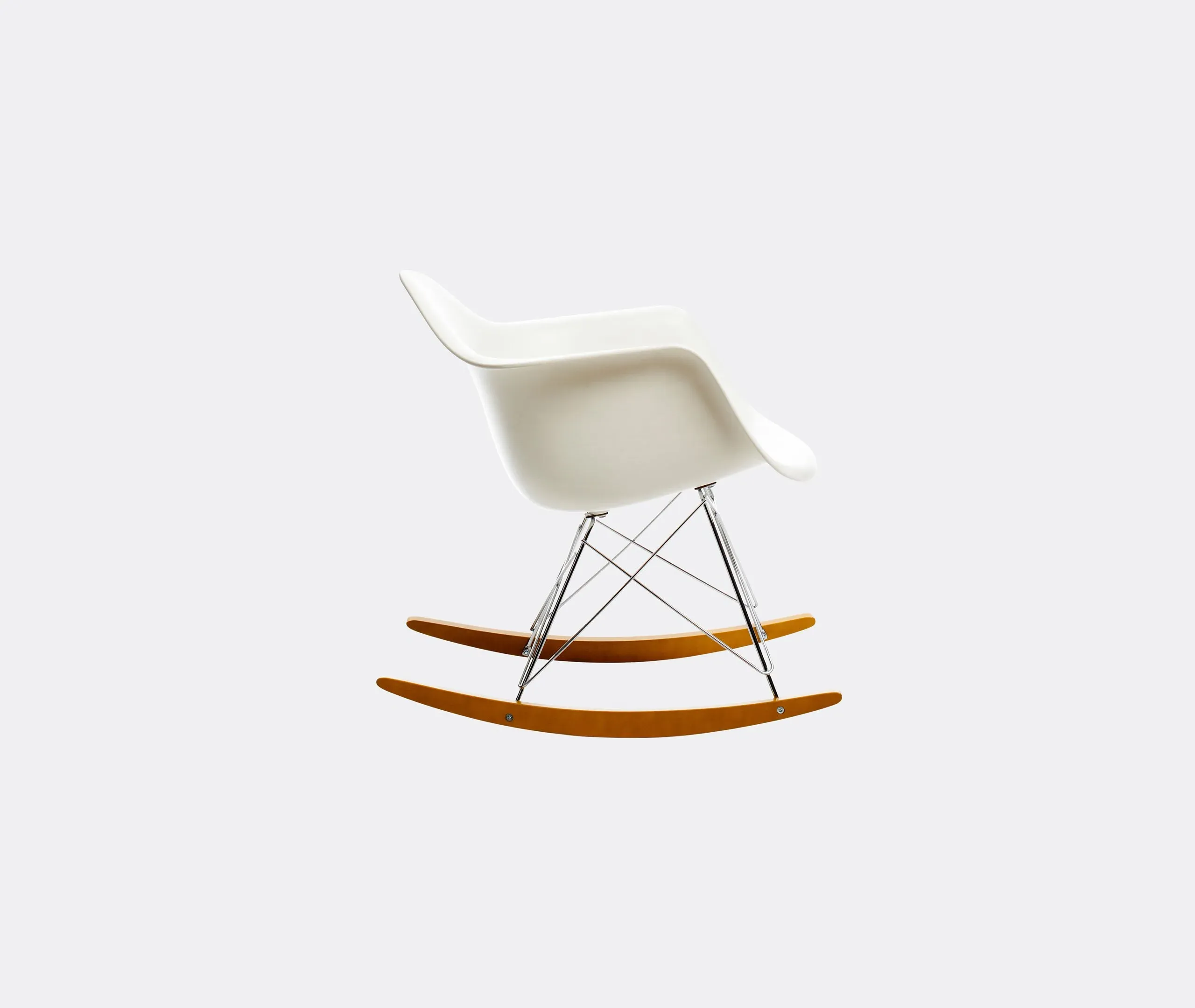 Eames Rocking Armchair Rod Base - White