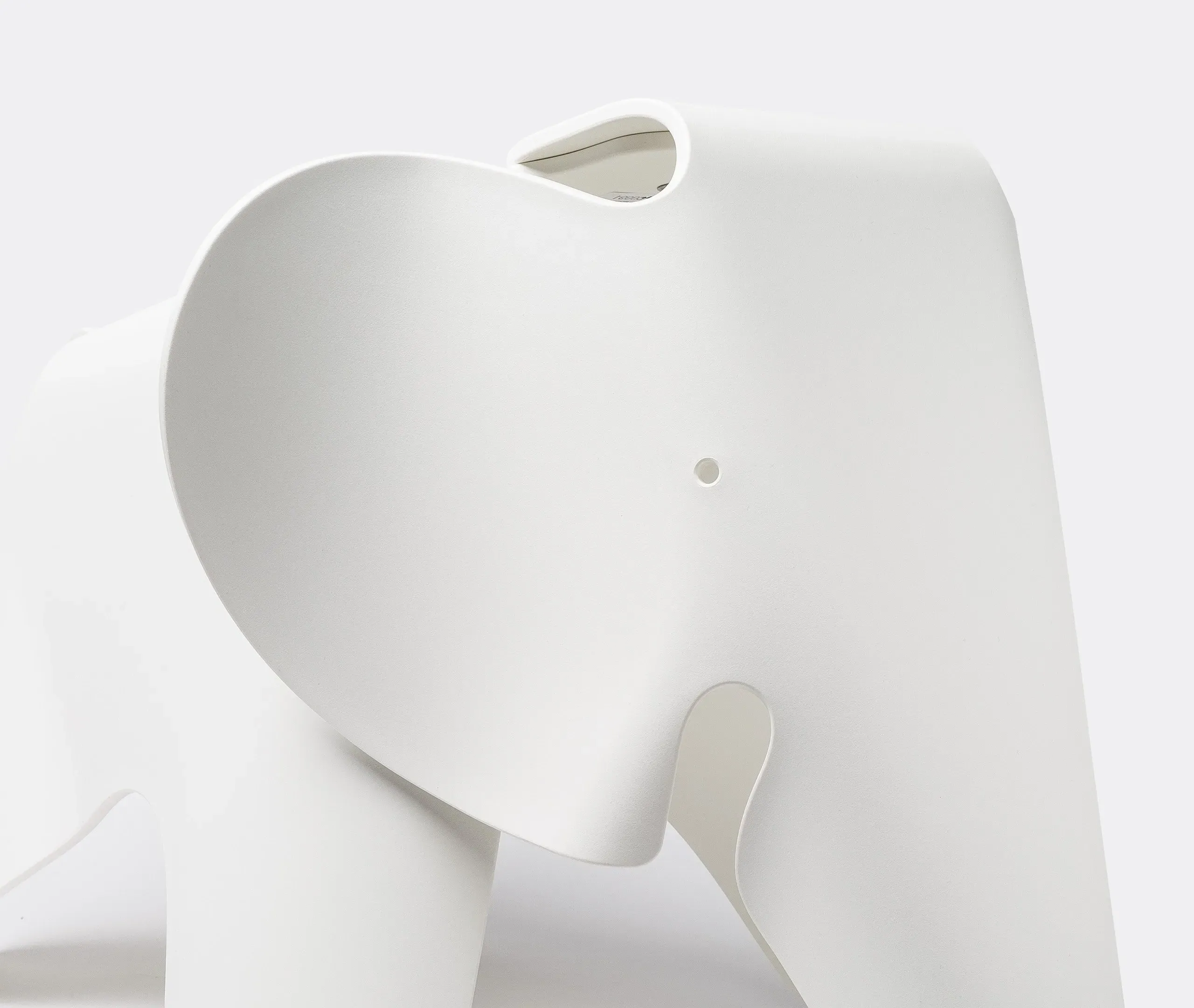 Elephant Decorative Object - White, Plywood