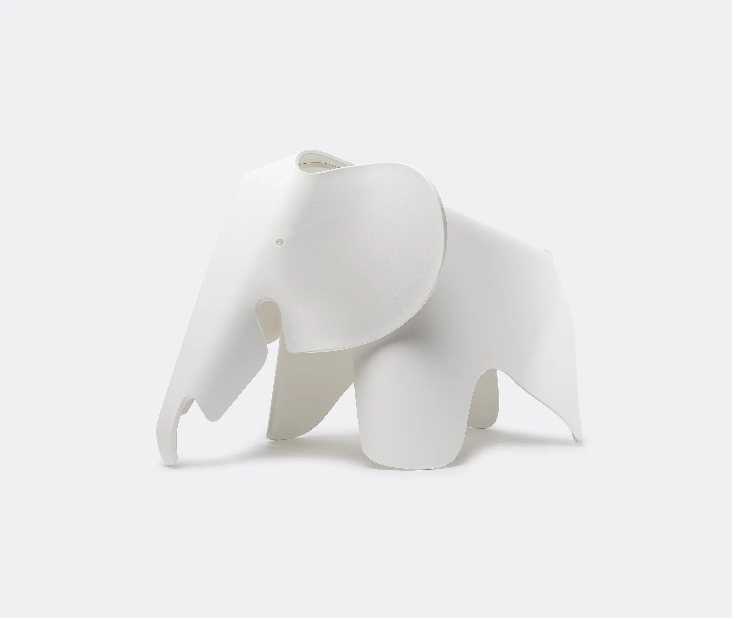Elephant Decorative Object - White, Plywood image