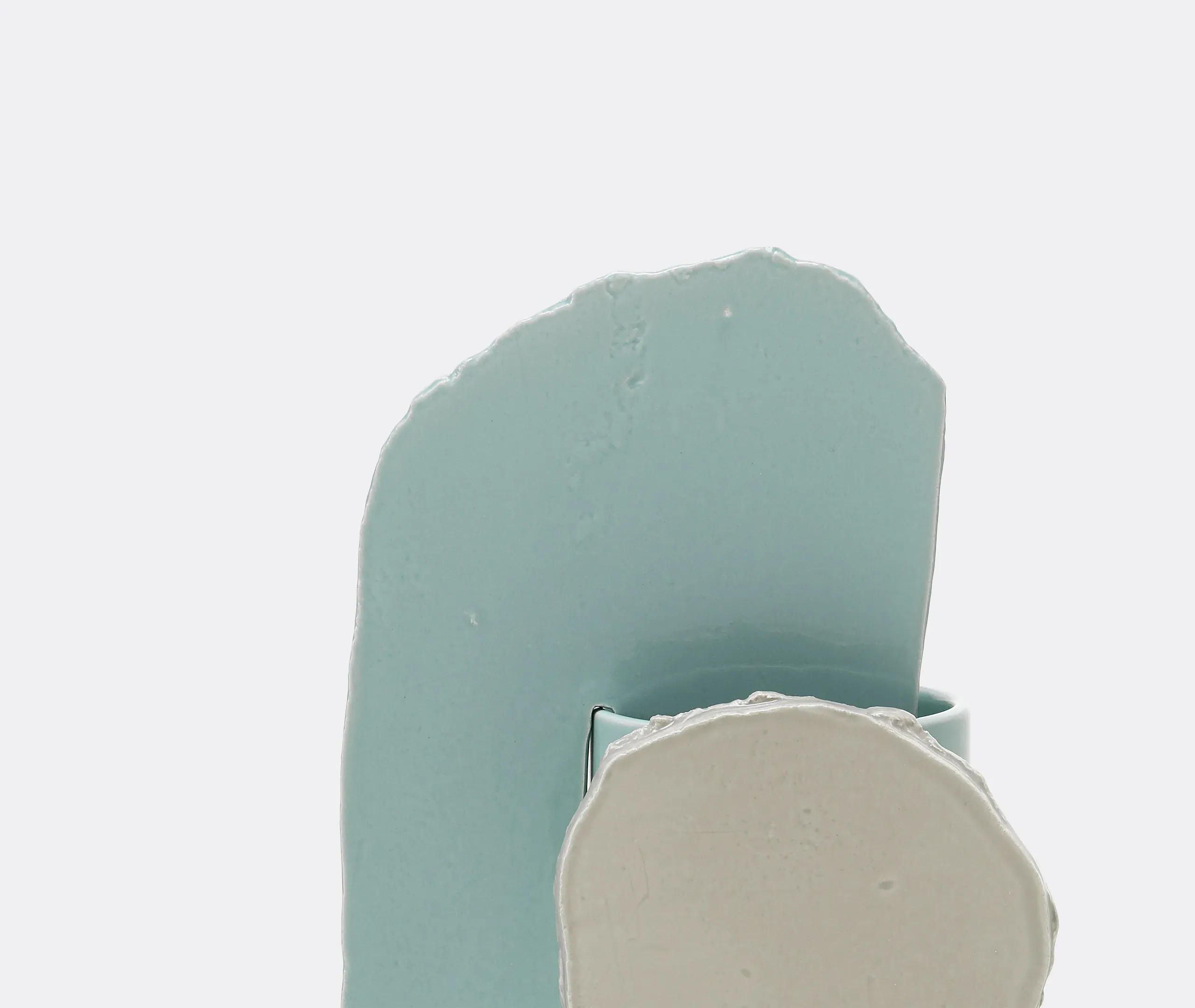 Feuille Vases Découpage Vase - Light Blue, Ceramic alternate view
