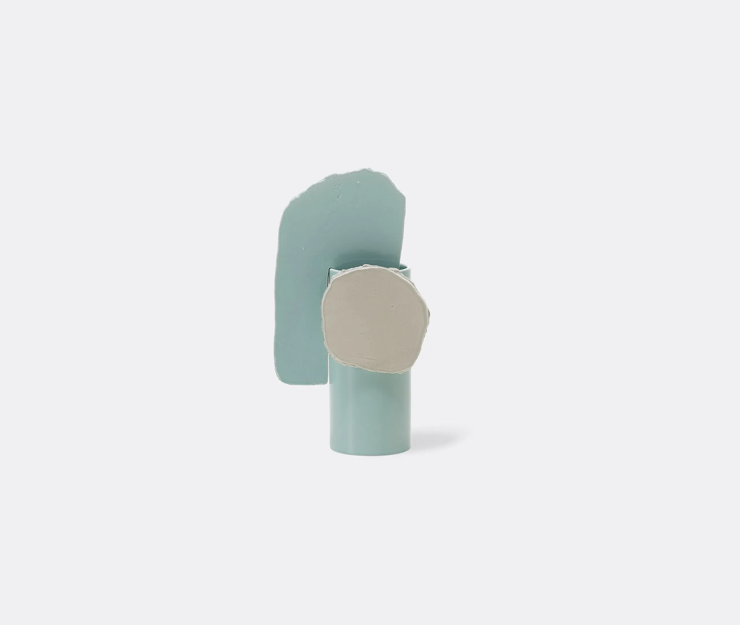 Feuille Vases Découpage Vase - Light Blue, Ceramic product