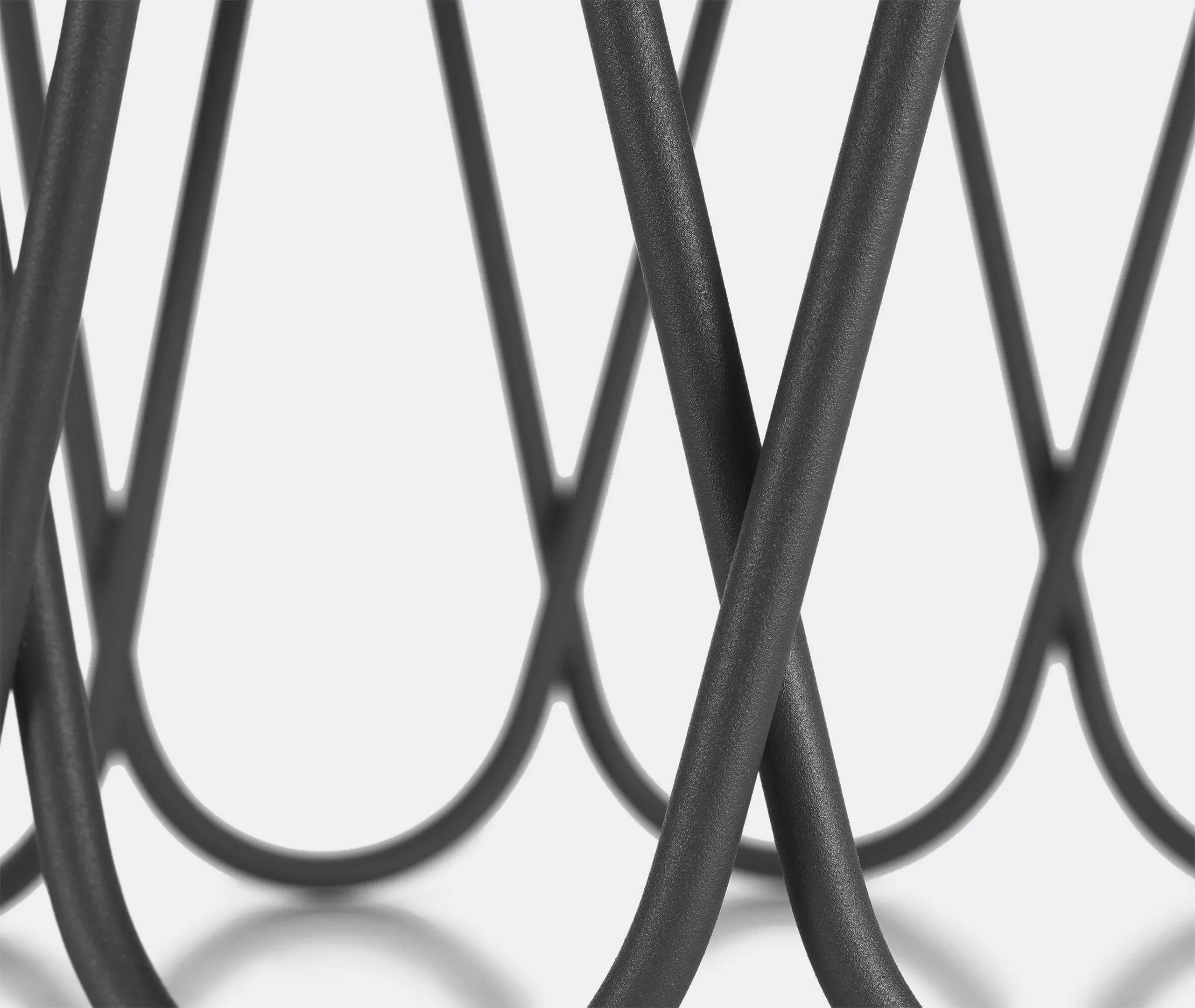 Flower Side Table - Anthracite, Powder-Coated Steel