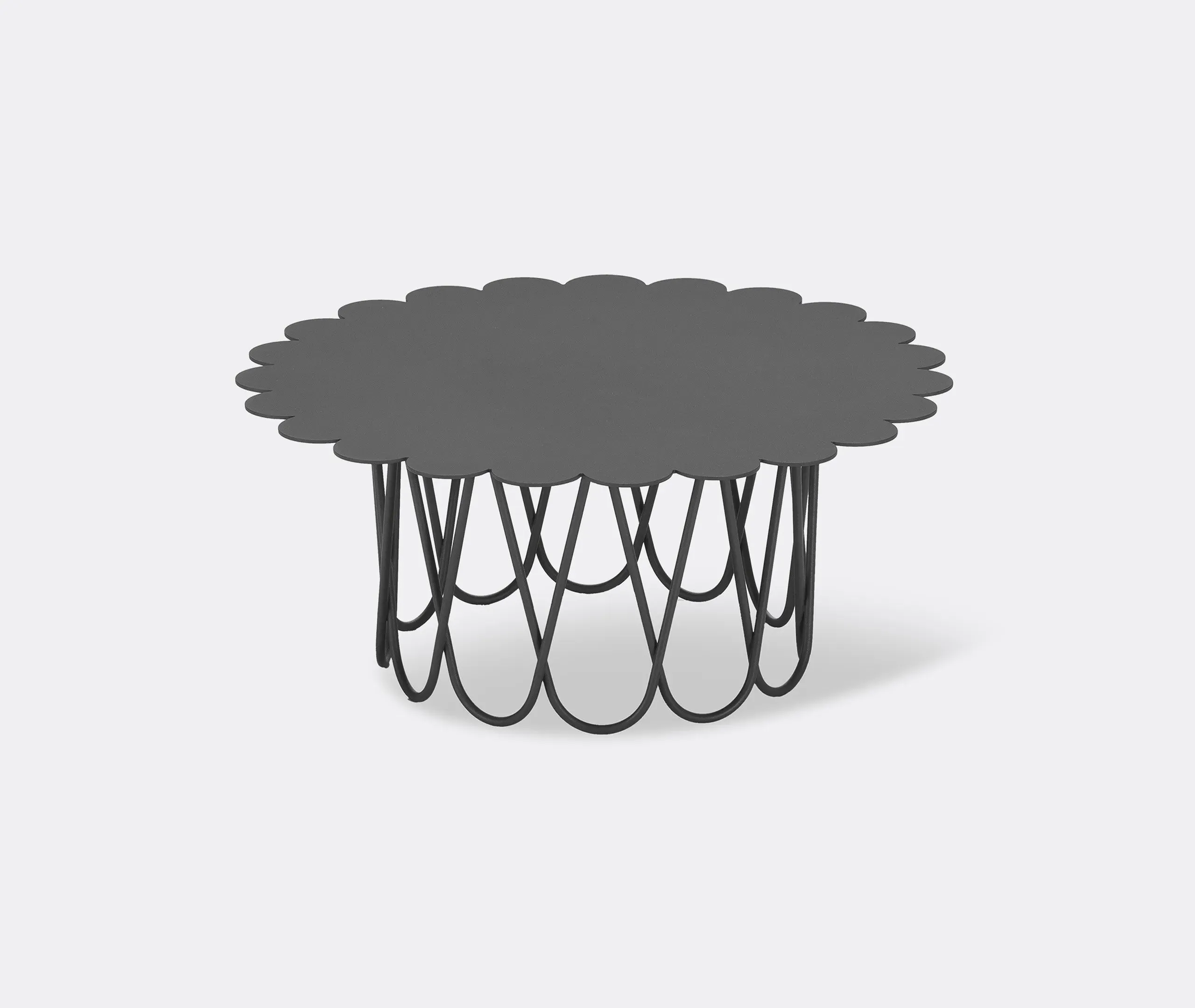 Flower Side Table - Anthracite, Powder-Coated Steel image