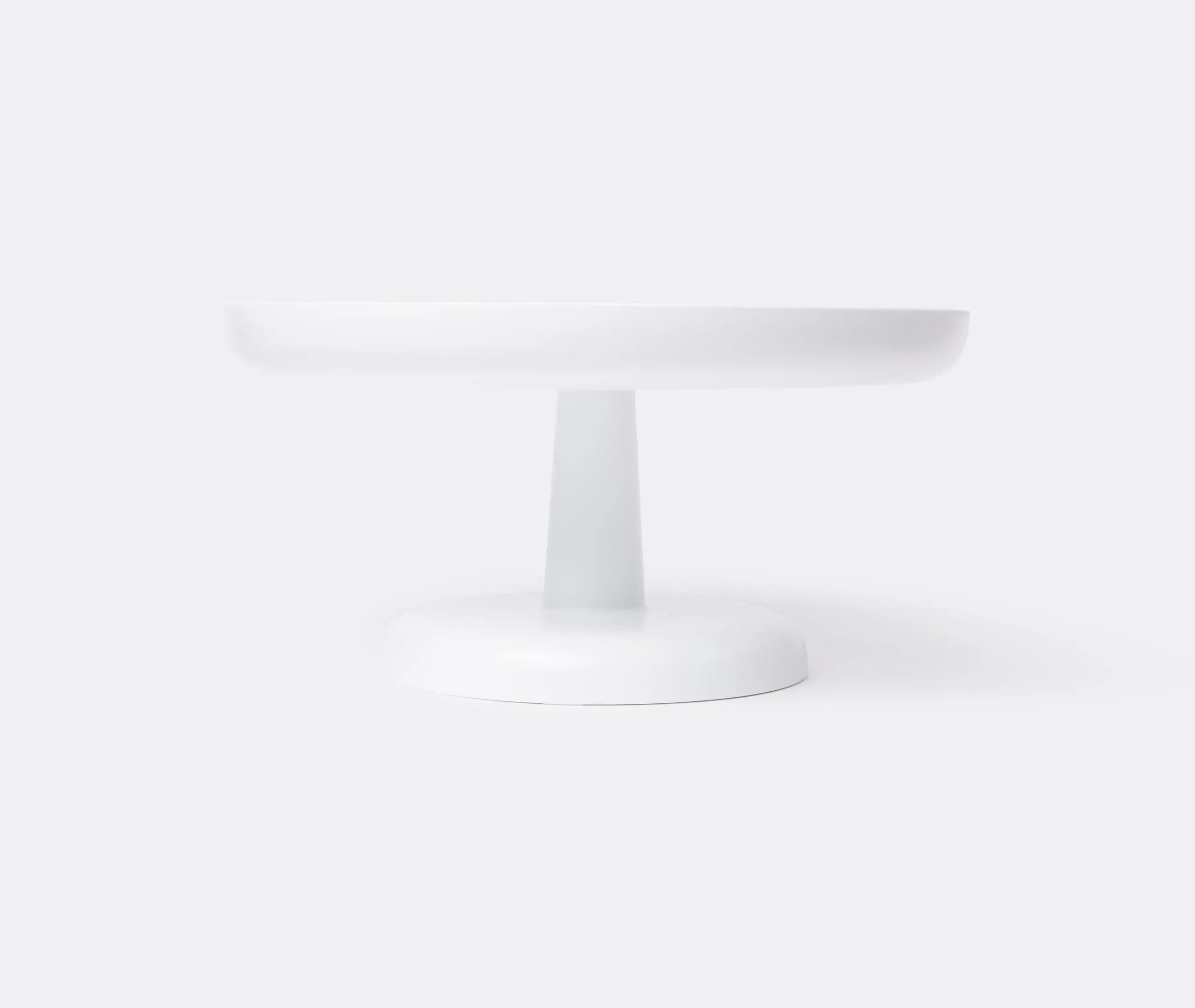 High Serving Tray with Base - White, ABS Plastic