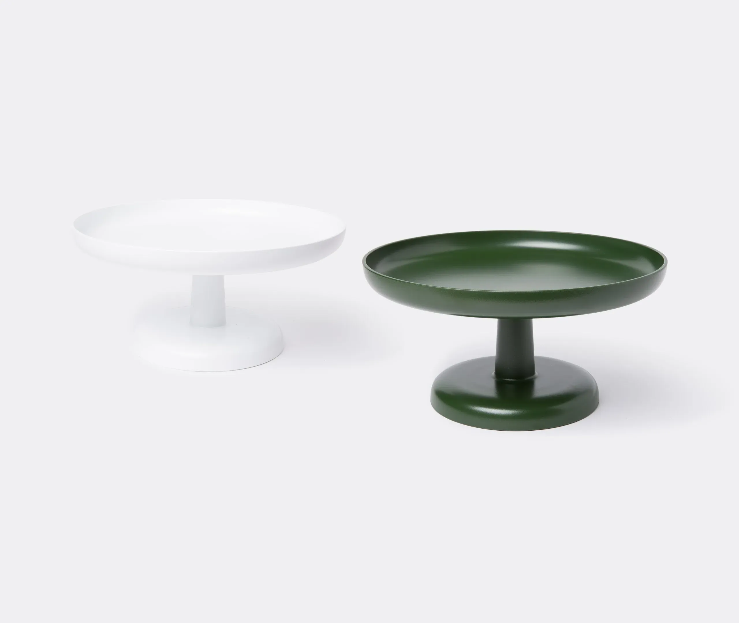 High Serving Tray with Base - White, ABS Plastic