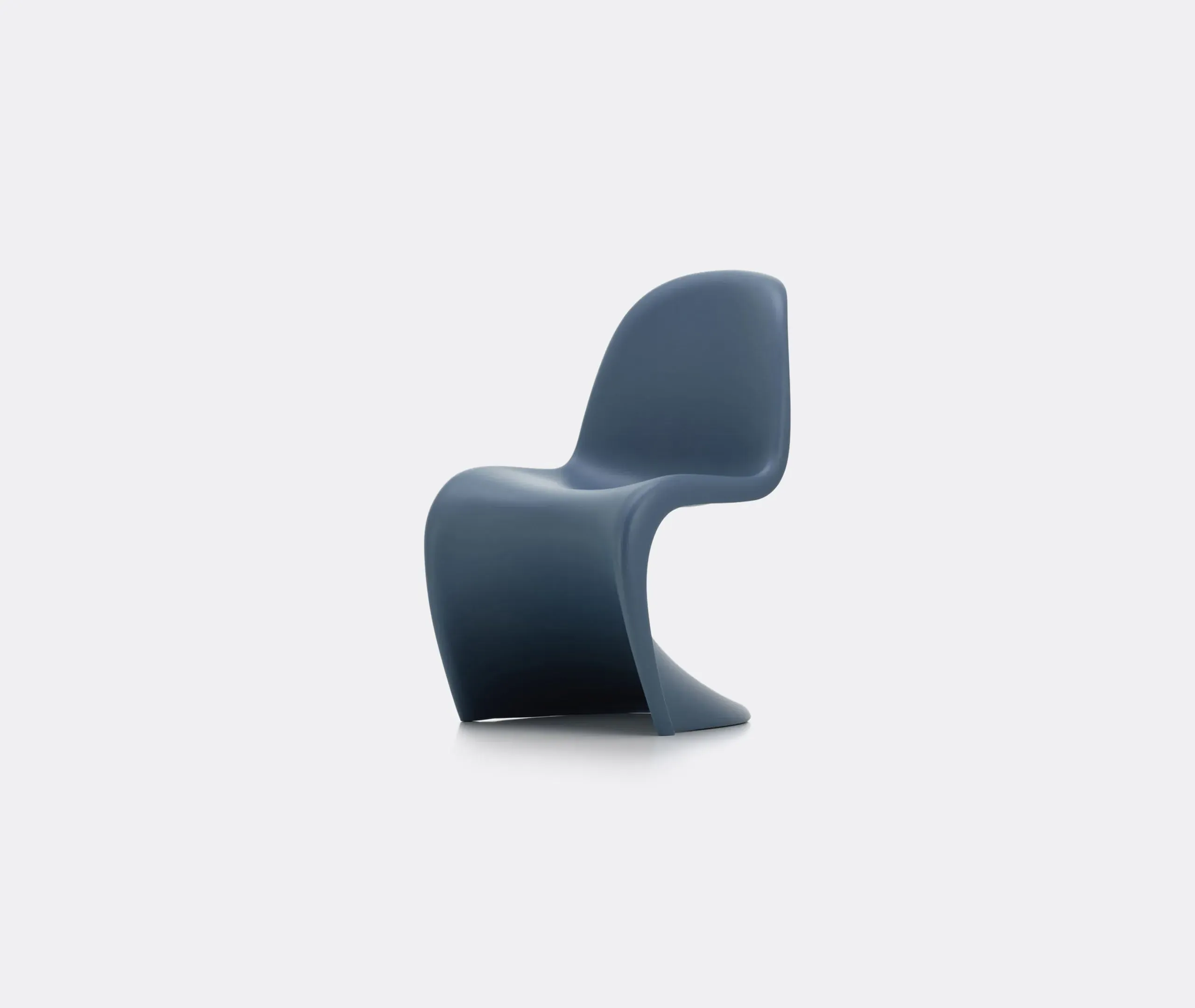 Junior Chair with Curved Design - Blue, Plastic image