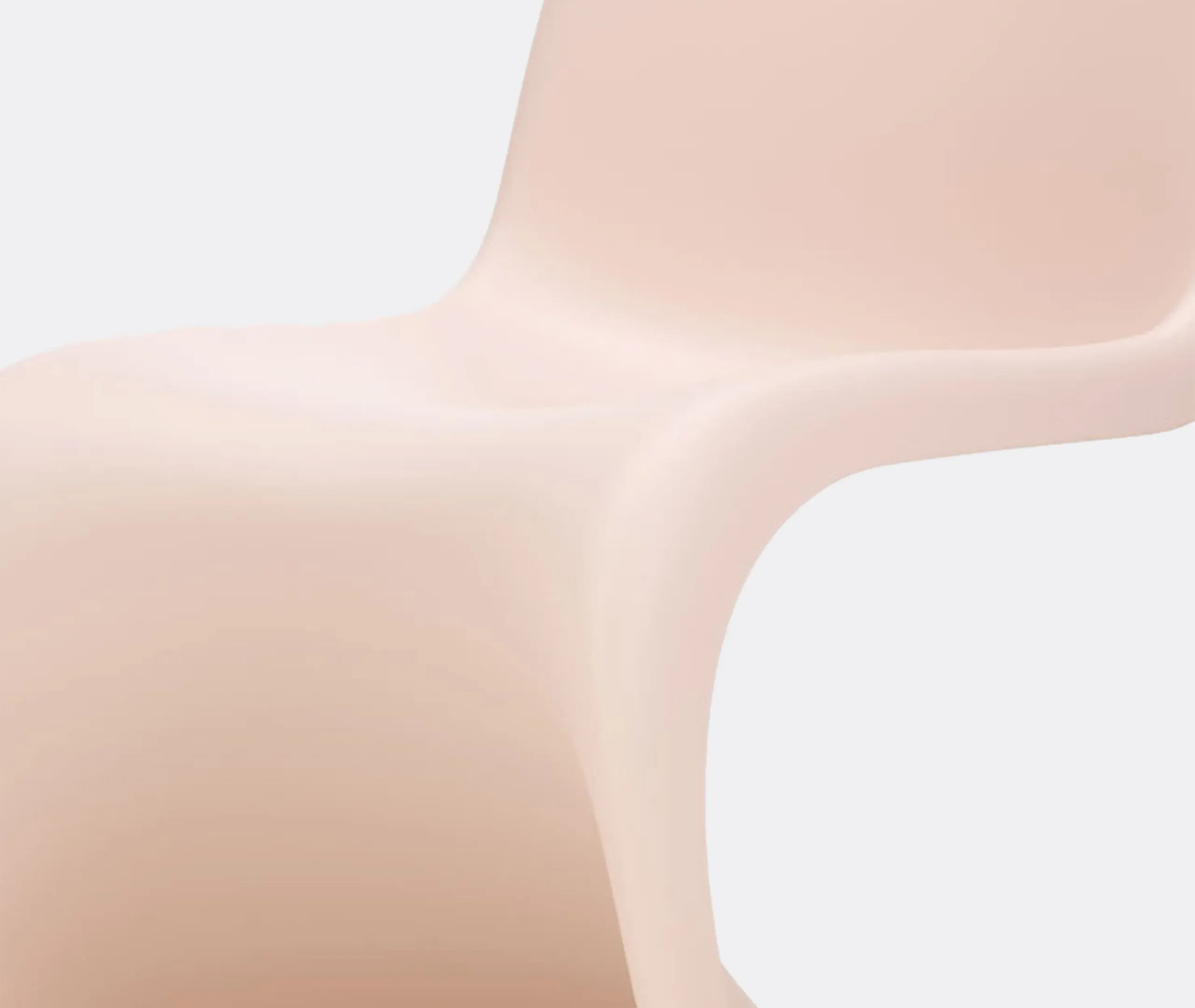 Junior Chair with Curved Design - Pink, Plastic