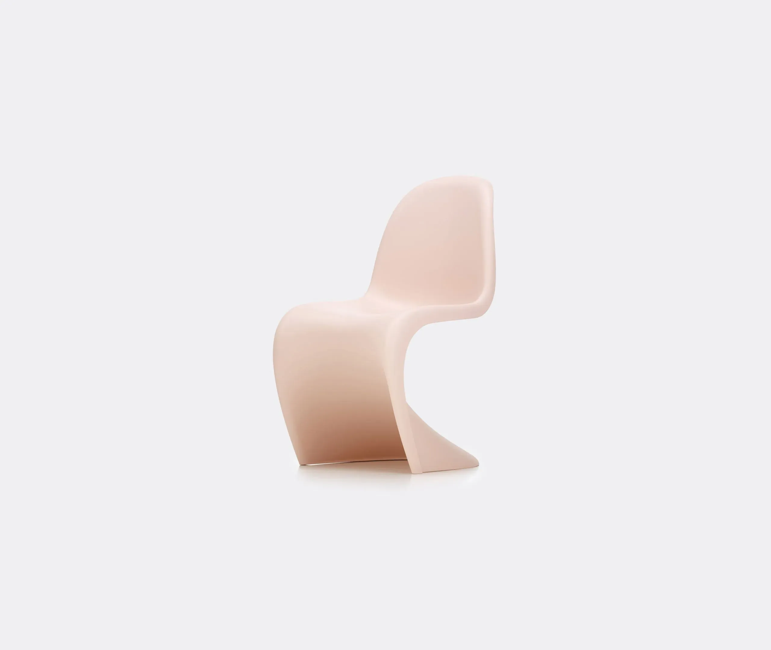 Junior Chair with Curved Design - Pink, Plastic