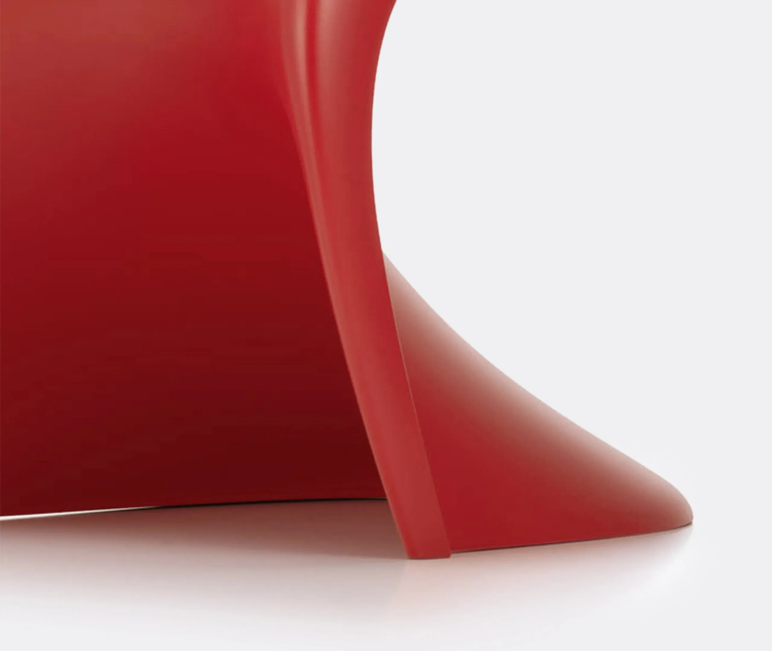 Junior Chair with Curved Design - Red, Plastic