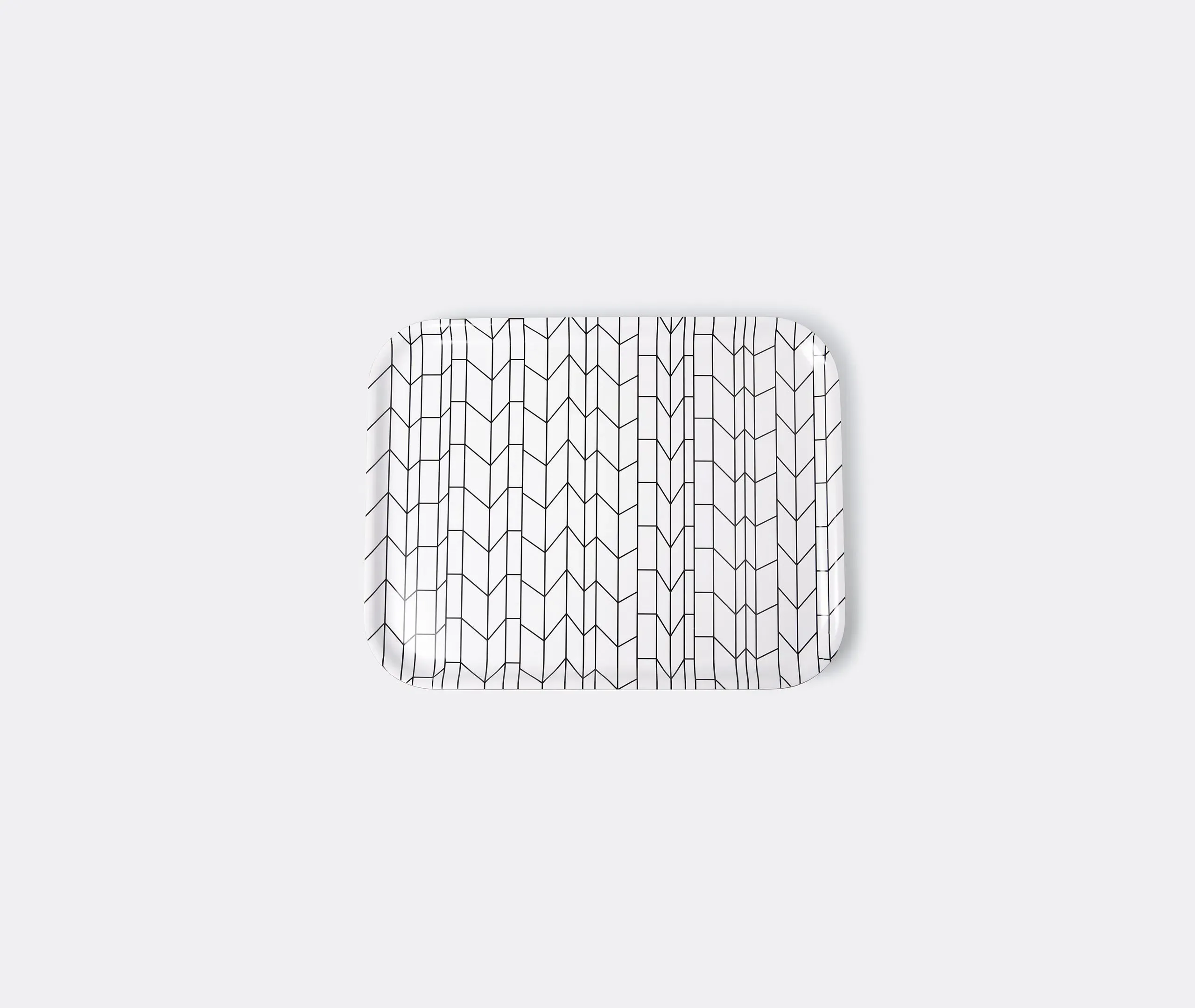 Medium Serving Tray Graph Pattern - Multicolor image