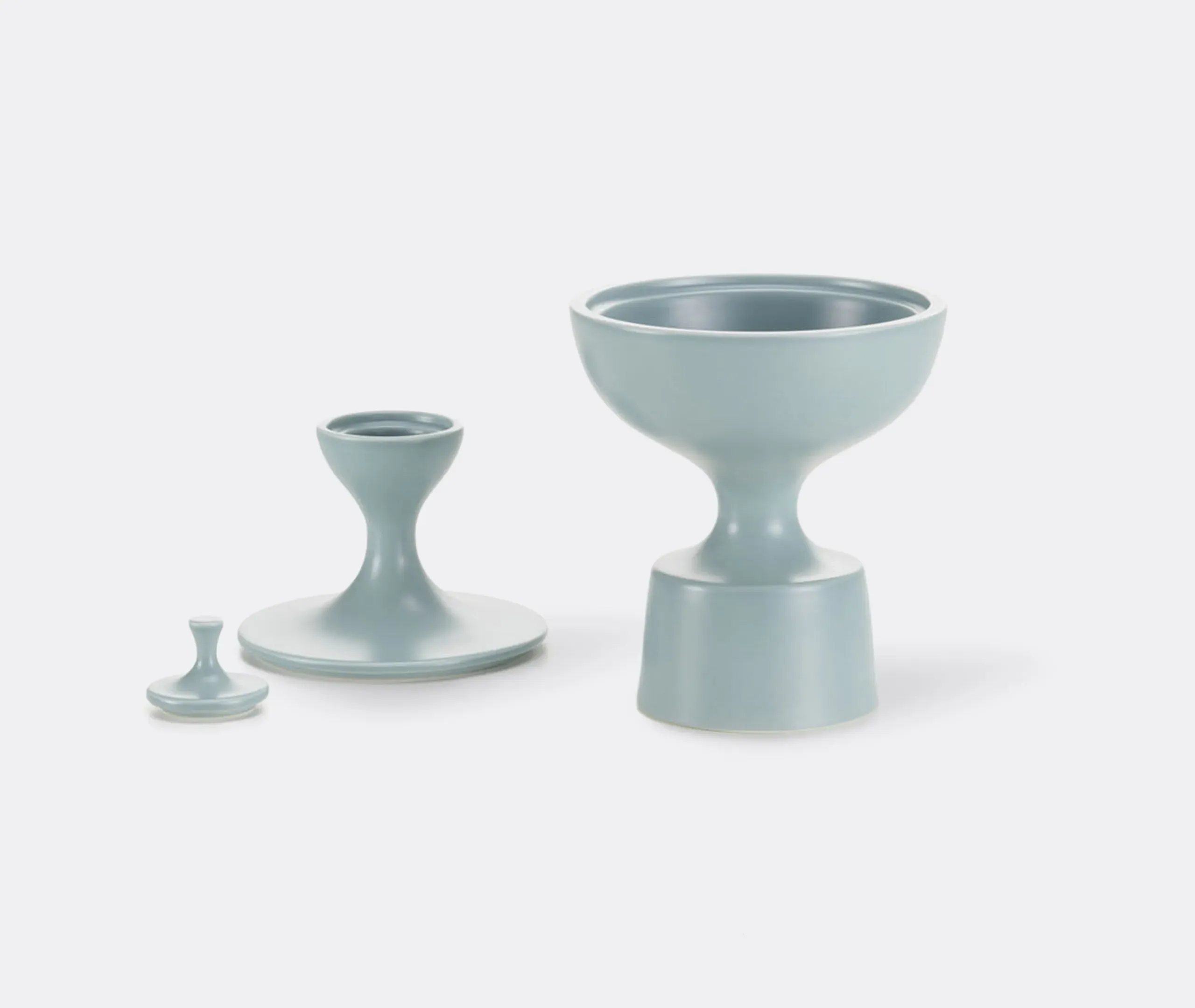 No 1 Storage Container - Grey, Ceramic
