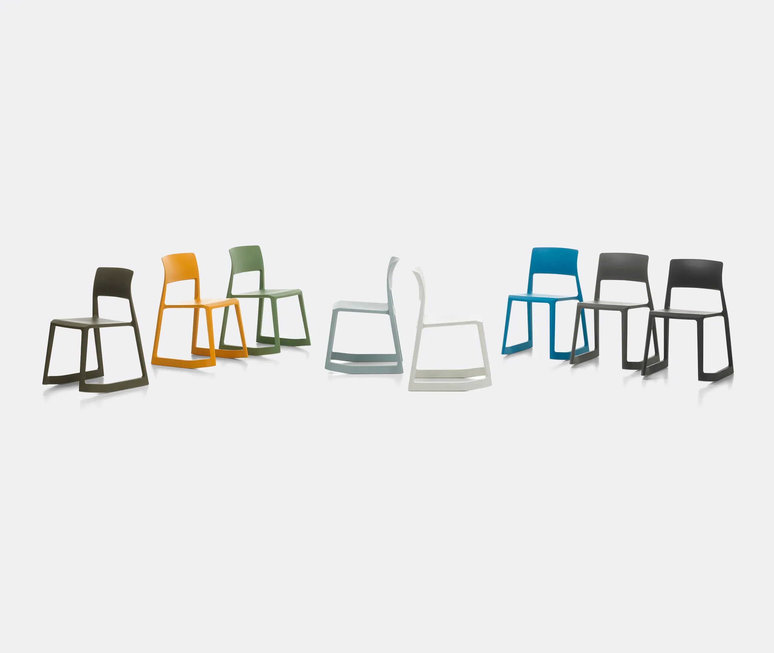 Stackable Chair with Forward Tilt - Dark Grey