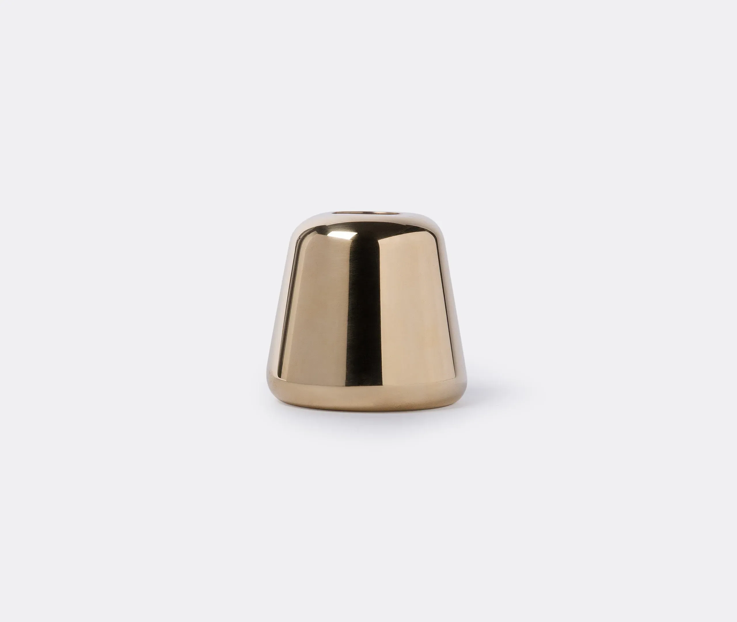 Candleholder with Single Candle Fitting - Brass image