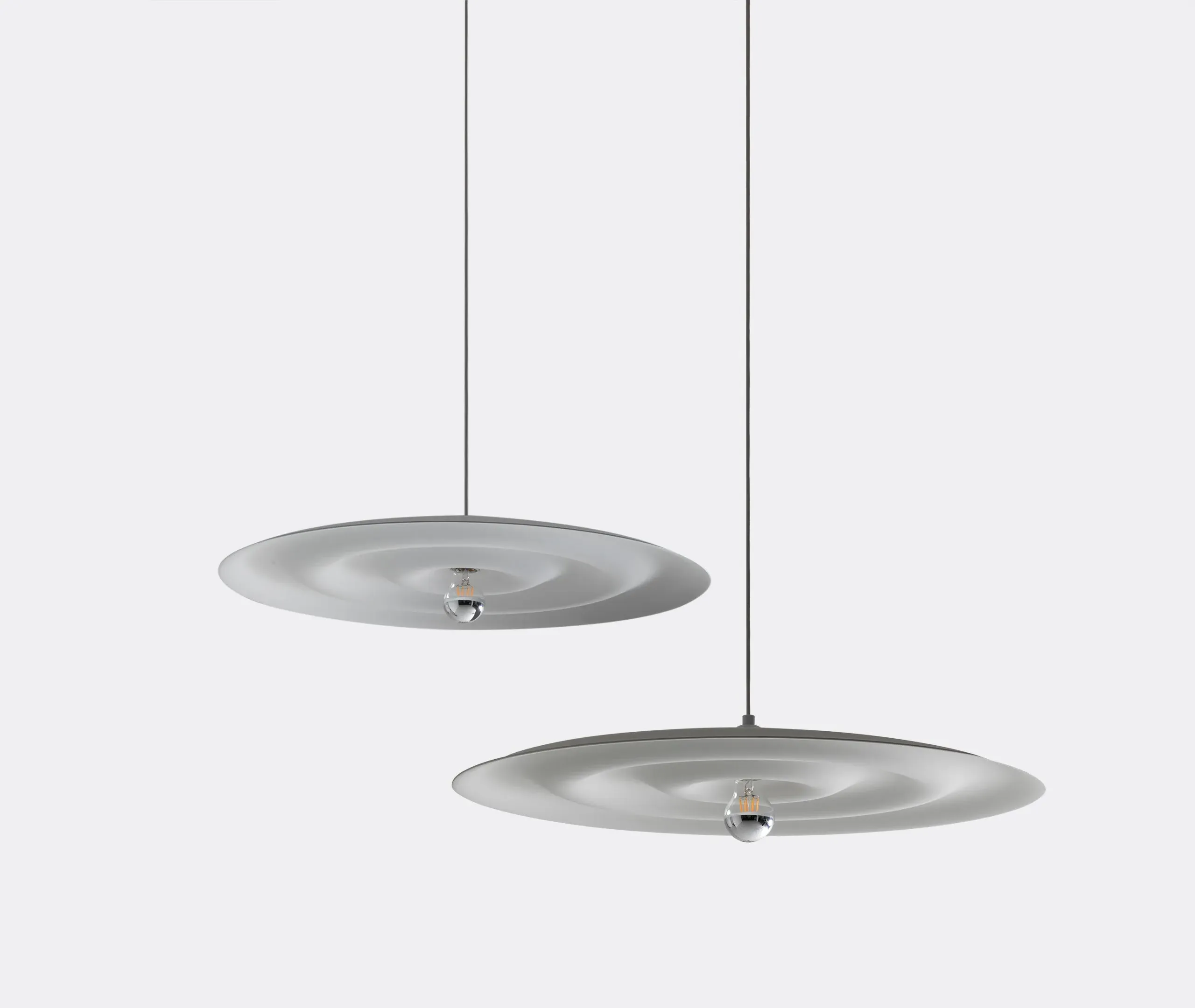 Circular Pendant Light - Signal White