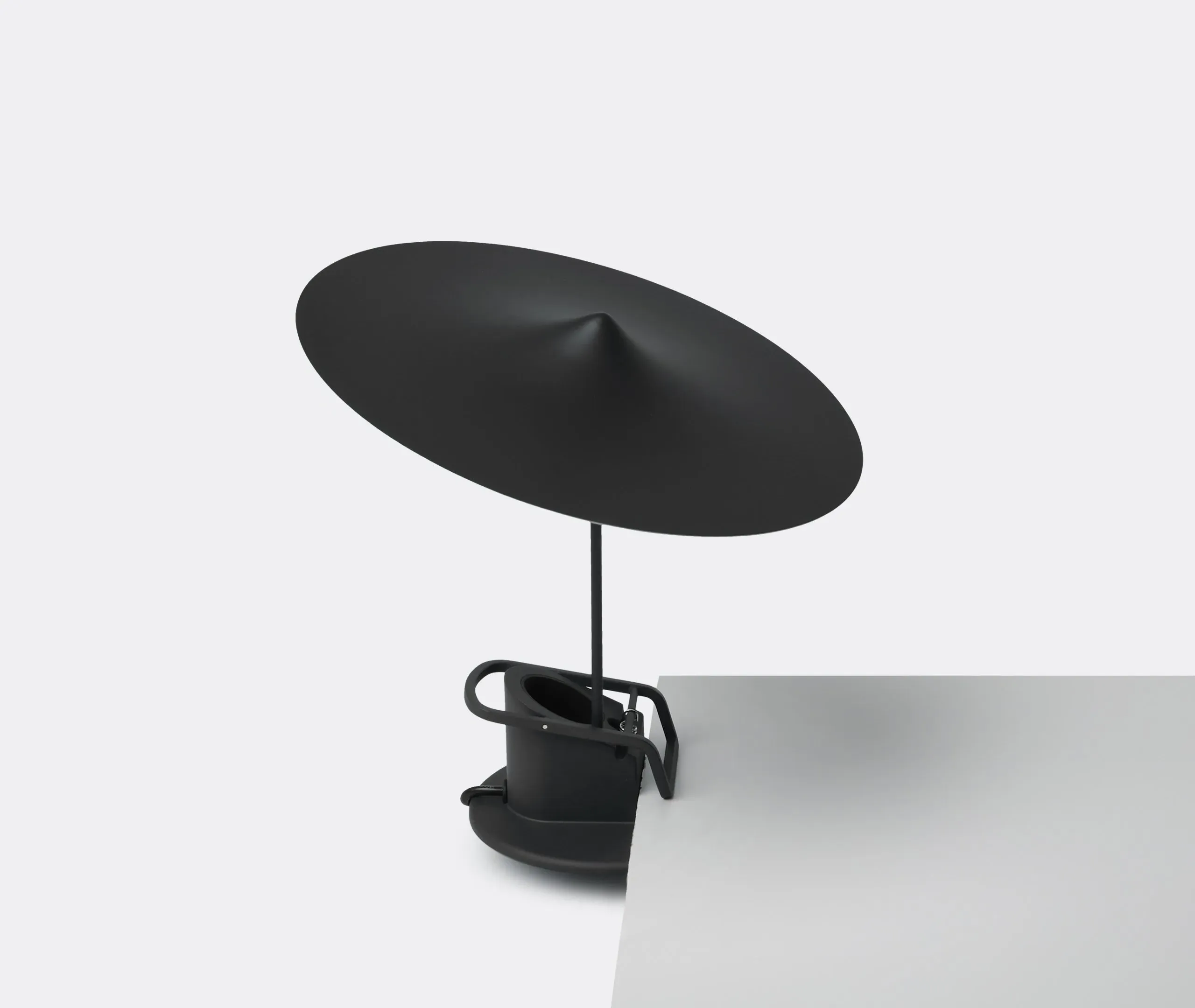 Clip Desk Lamp with Multi-Mount - Black