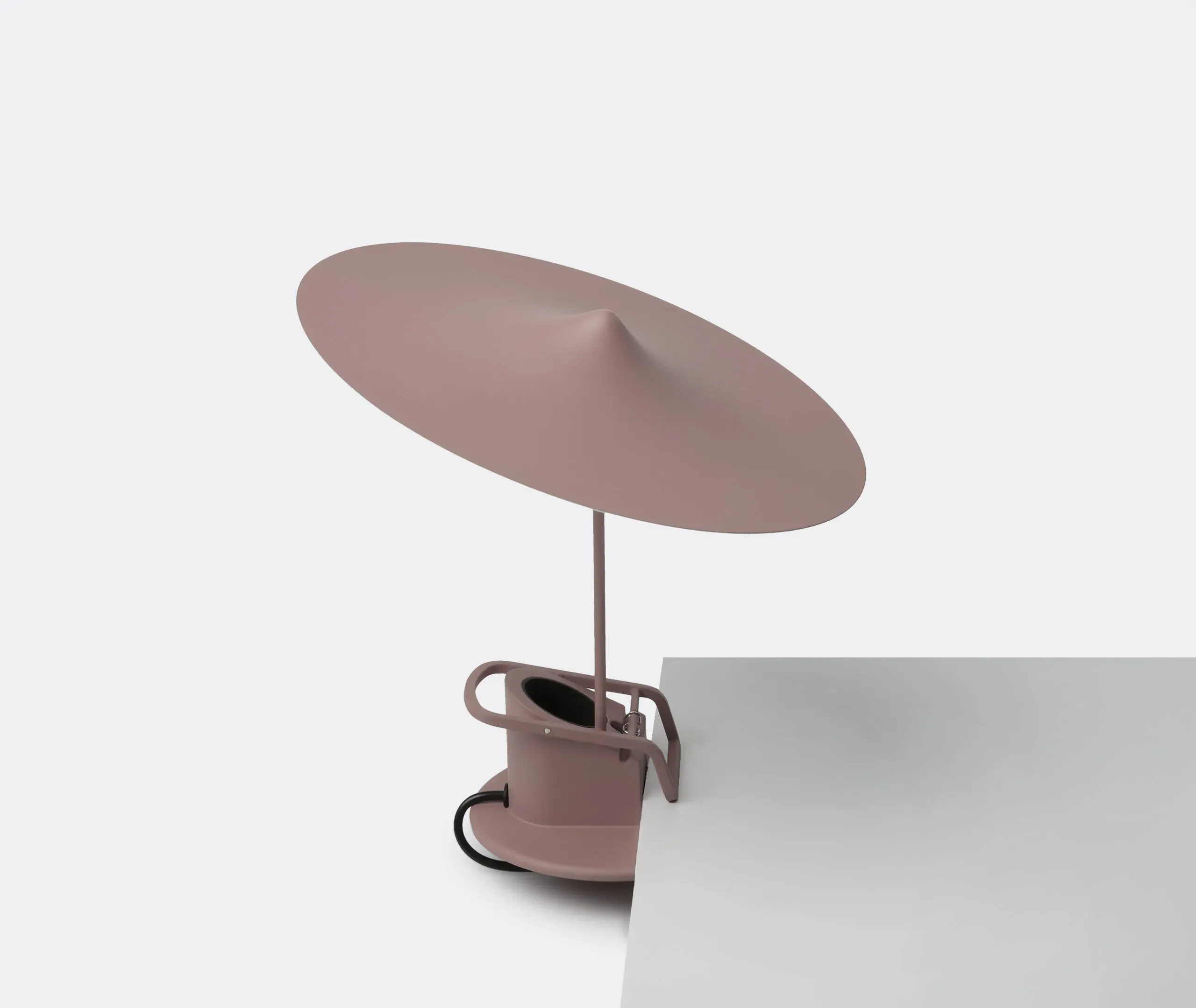 Clip Desk Lamp with Multi-Mount - Grey Brown