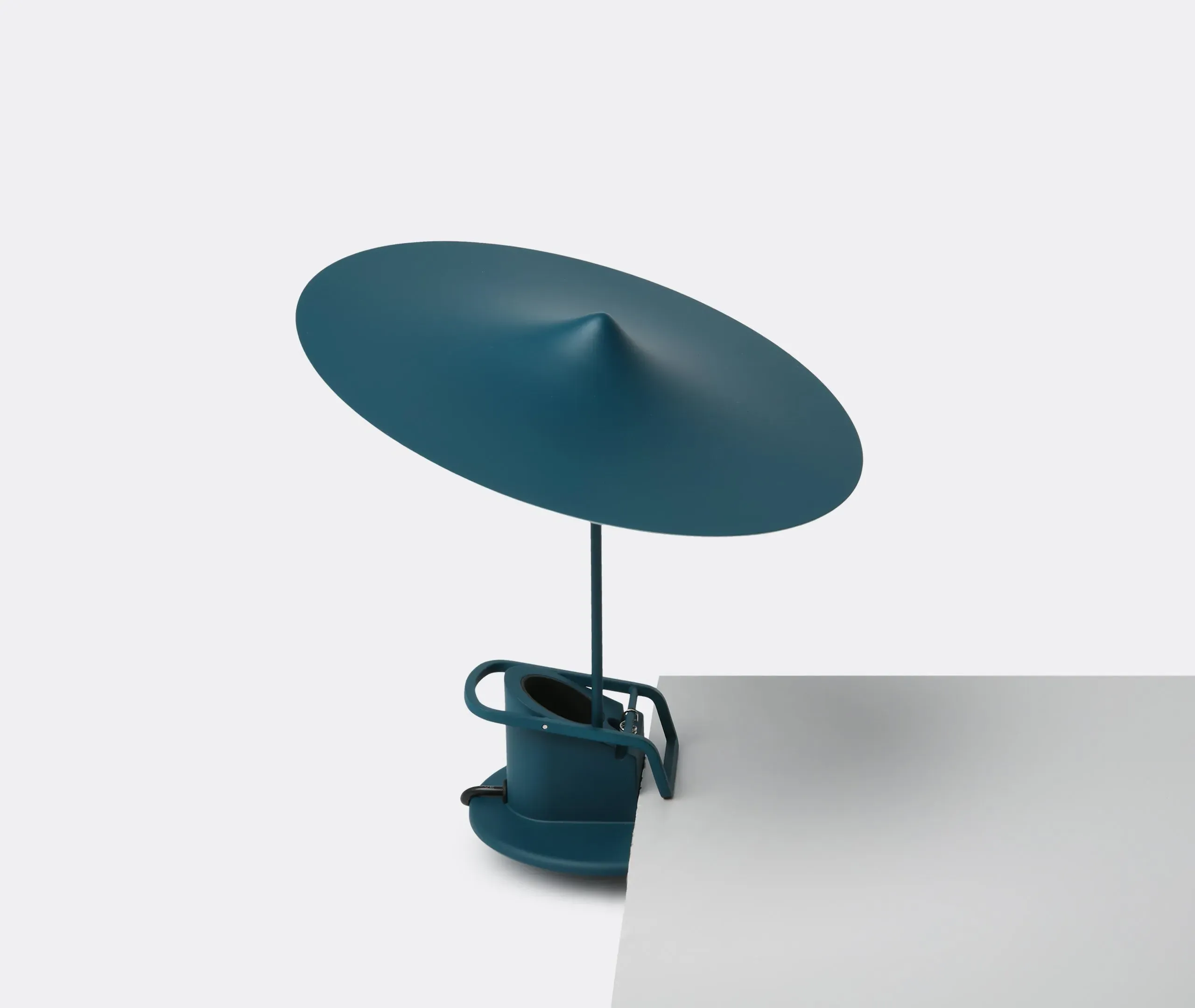 Clip Desk Lamp with Multi-Mount - Petrol, Metal