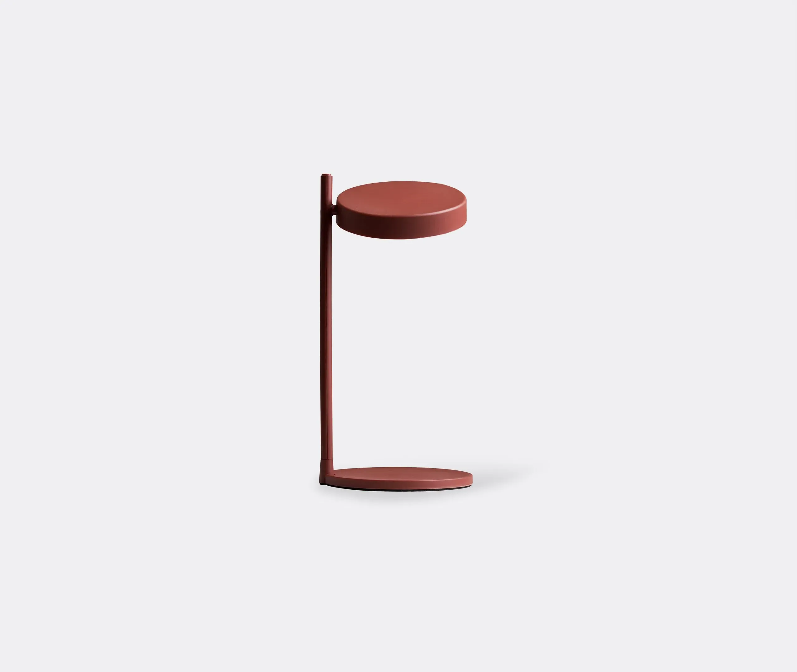 Disc Pendant Light with LED - Oxide Red