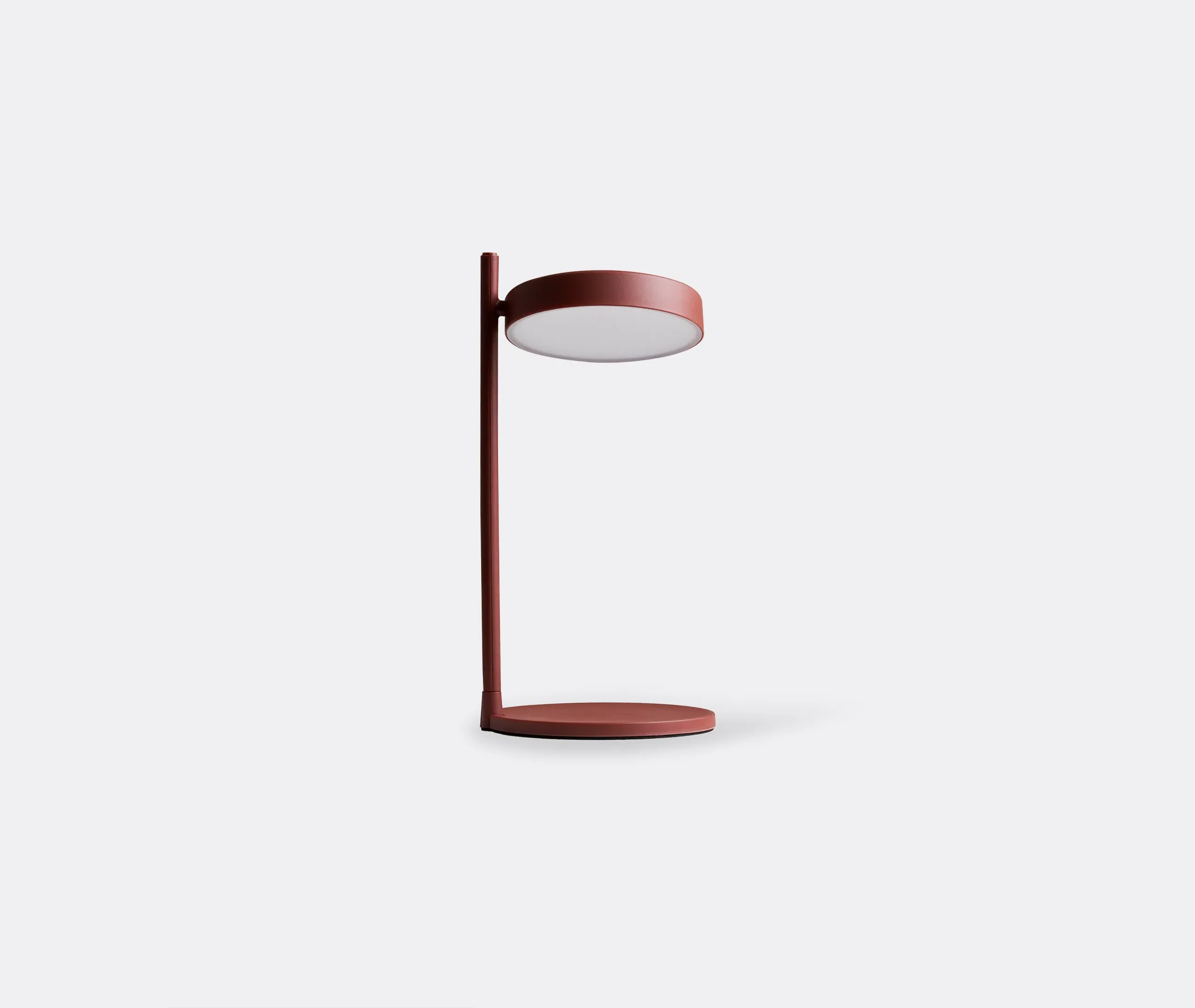 Disc Pendant Light with LED - Oxide Red image