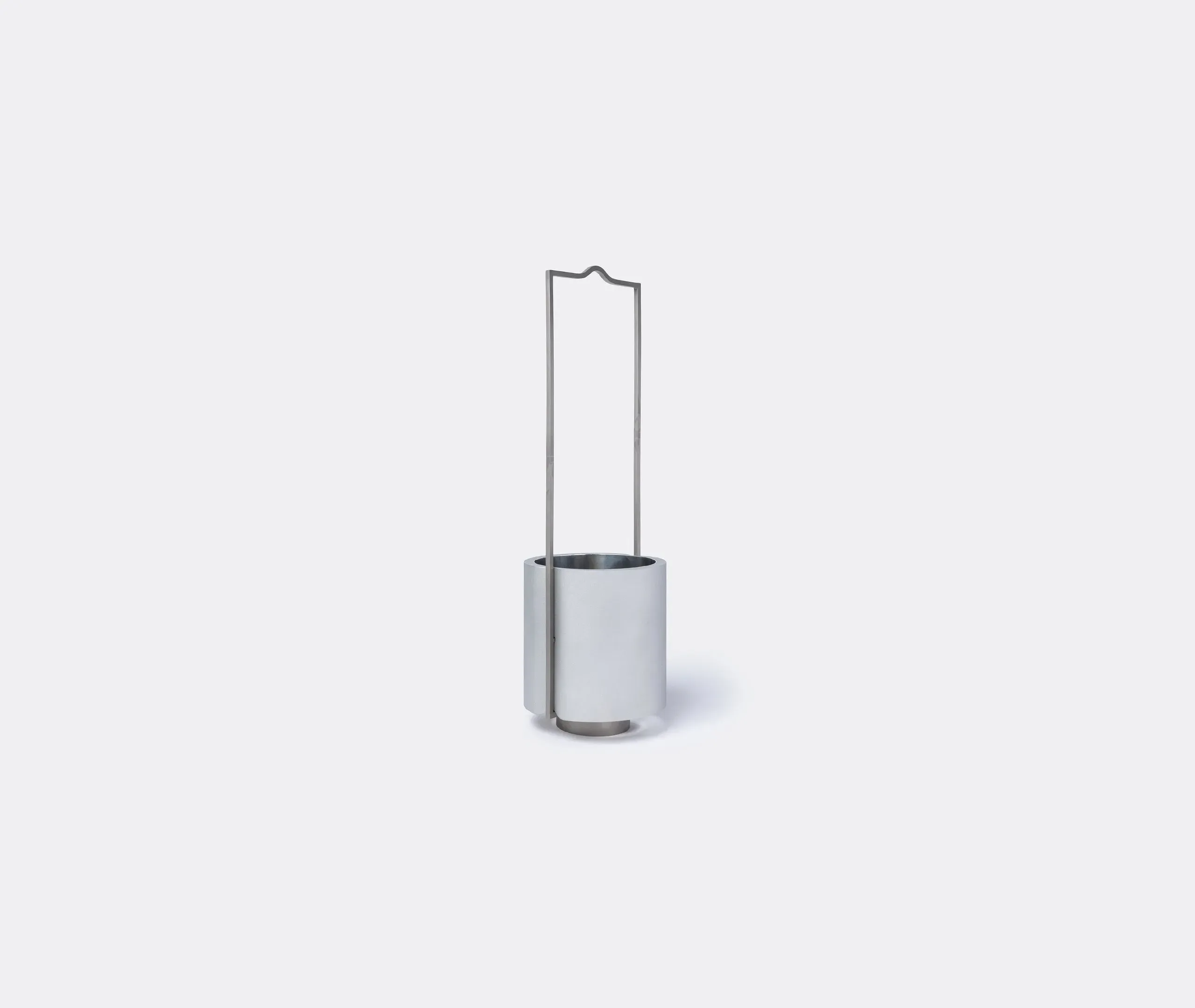 Oil Lantern with Handle - Silver, Steel