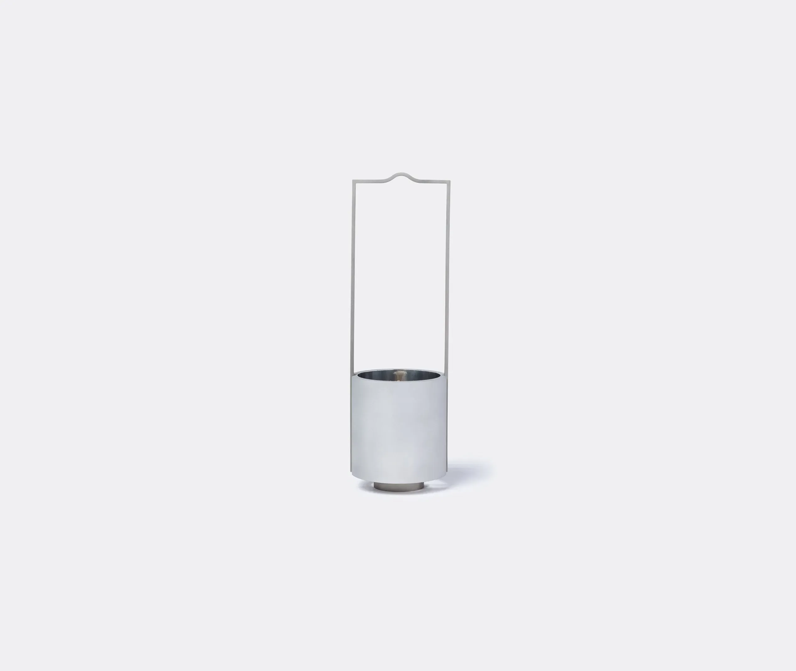 Oil Lantern with Handle - Silver, Steel