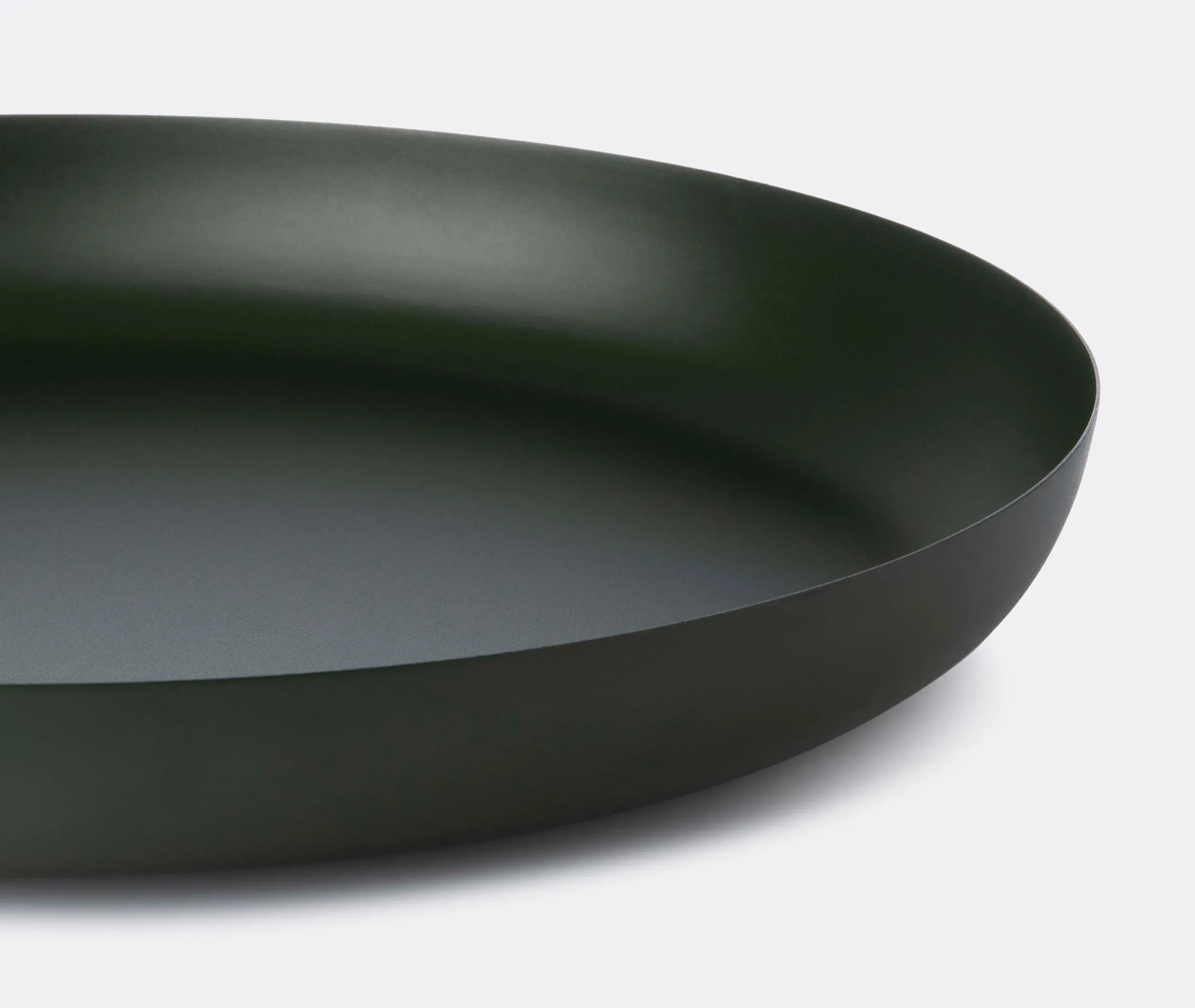 Desk Tray with Handle - Green, Aluminium