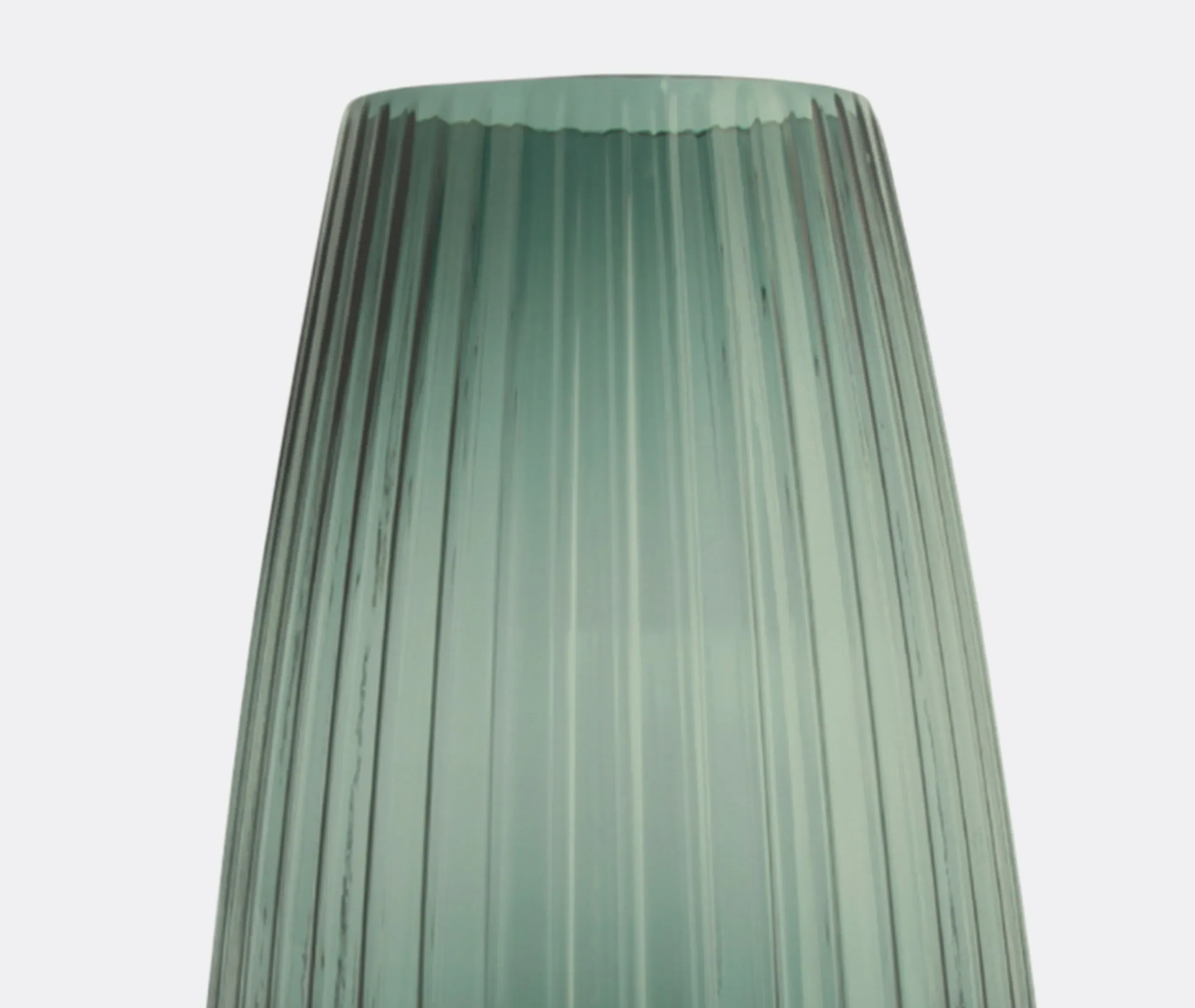 Dim Stripe Extra Large Vase - Green