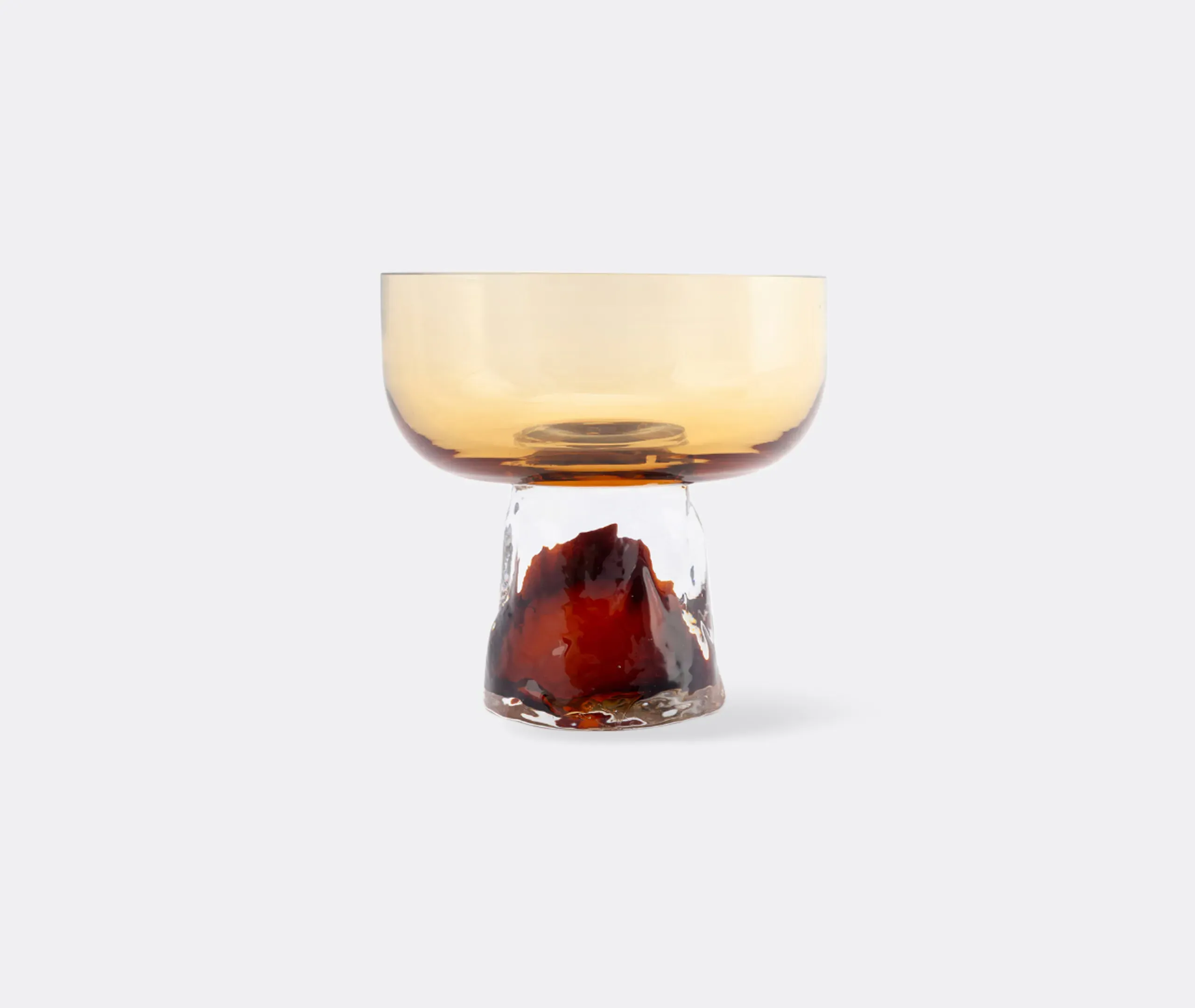 Gusto Coupe Large Glass - Amber, Glass product