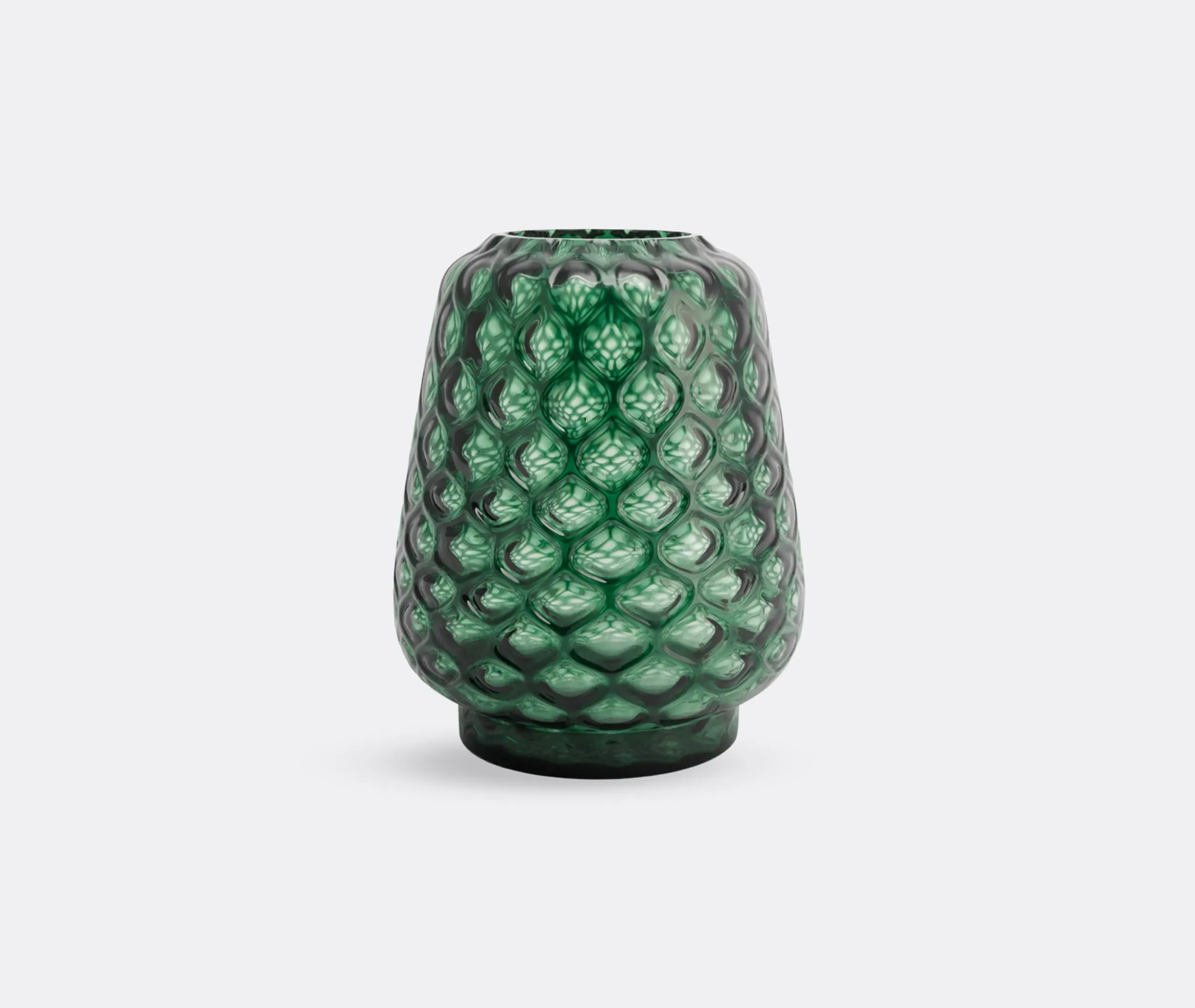 Kuro Prism Large Vase - Moss Green