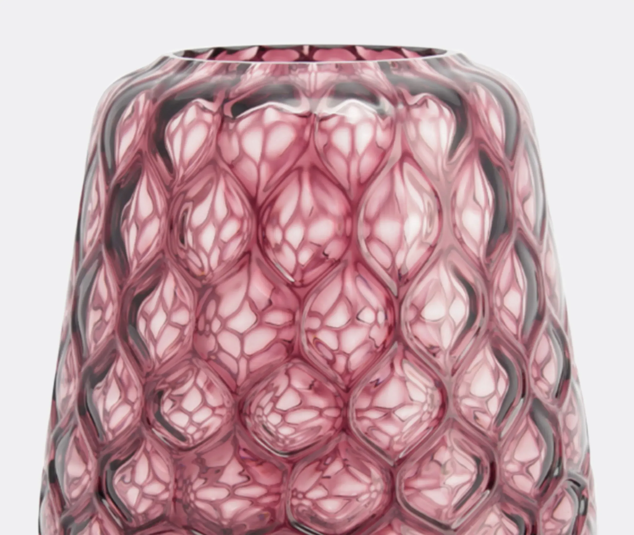 Kuro Prism Large Vase - Plum