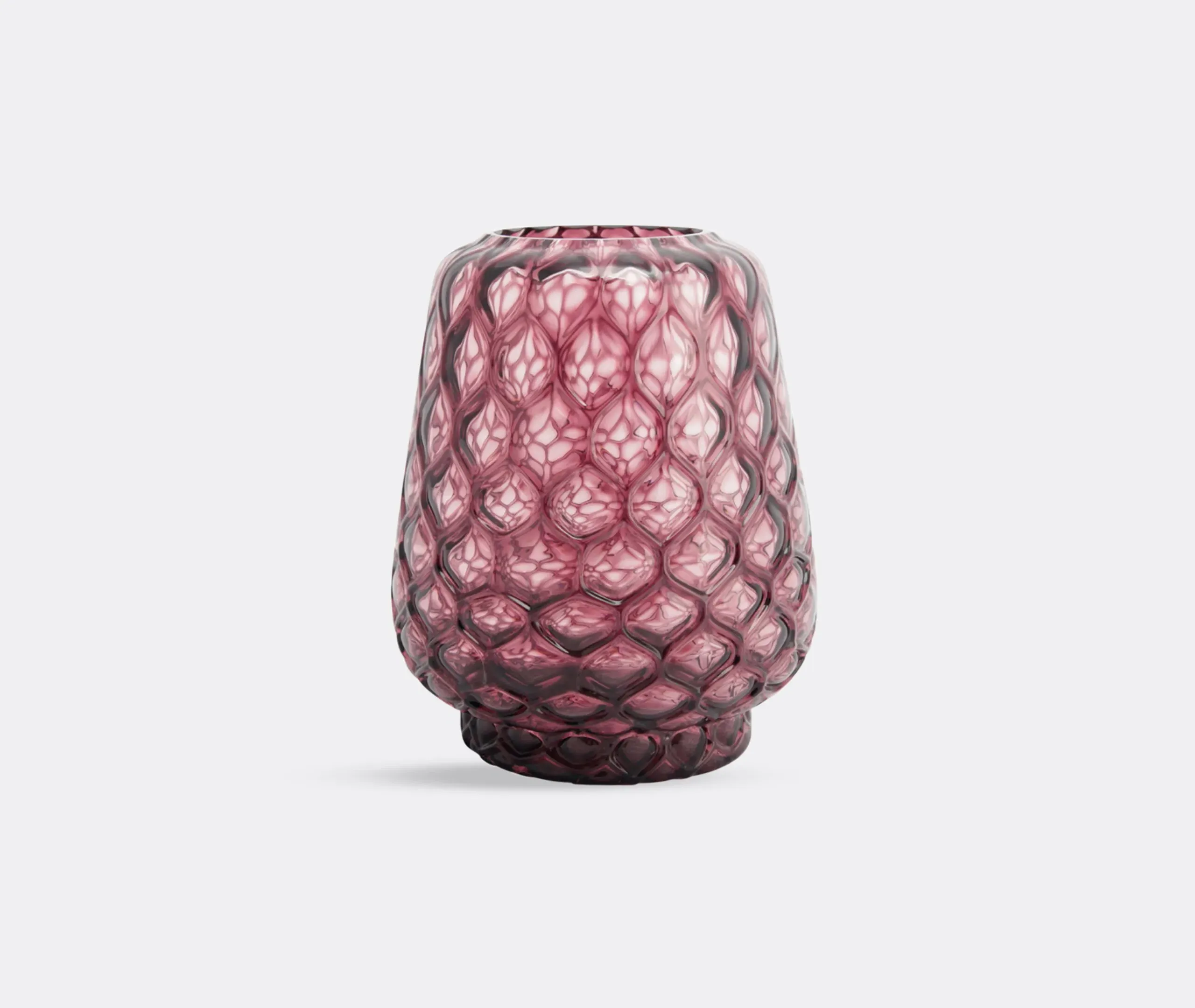 Kuro Prism Large Vase - Plum