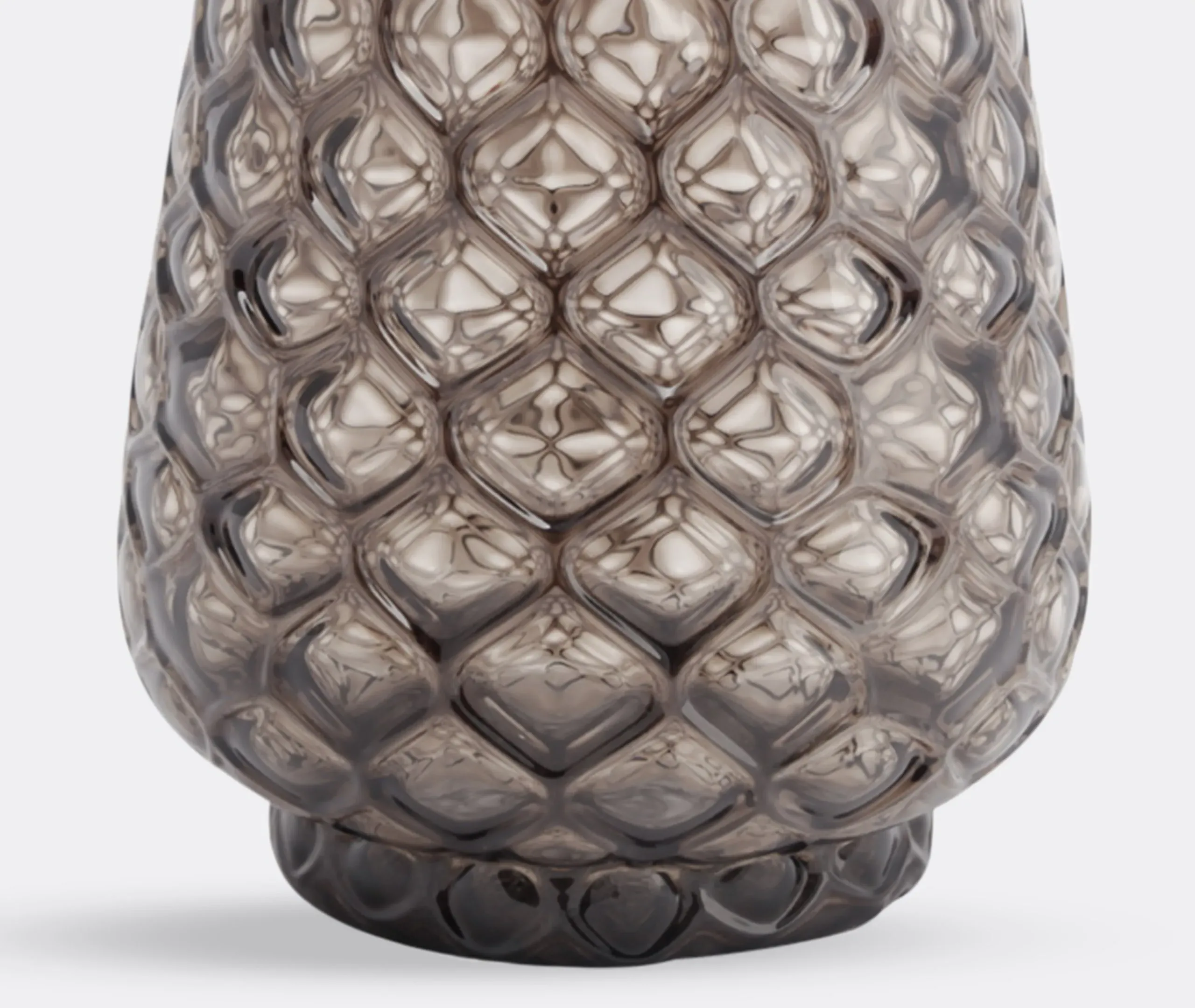Kuro Prism Large Vase - Smoky Gray