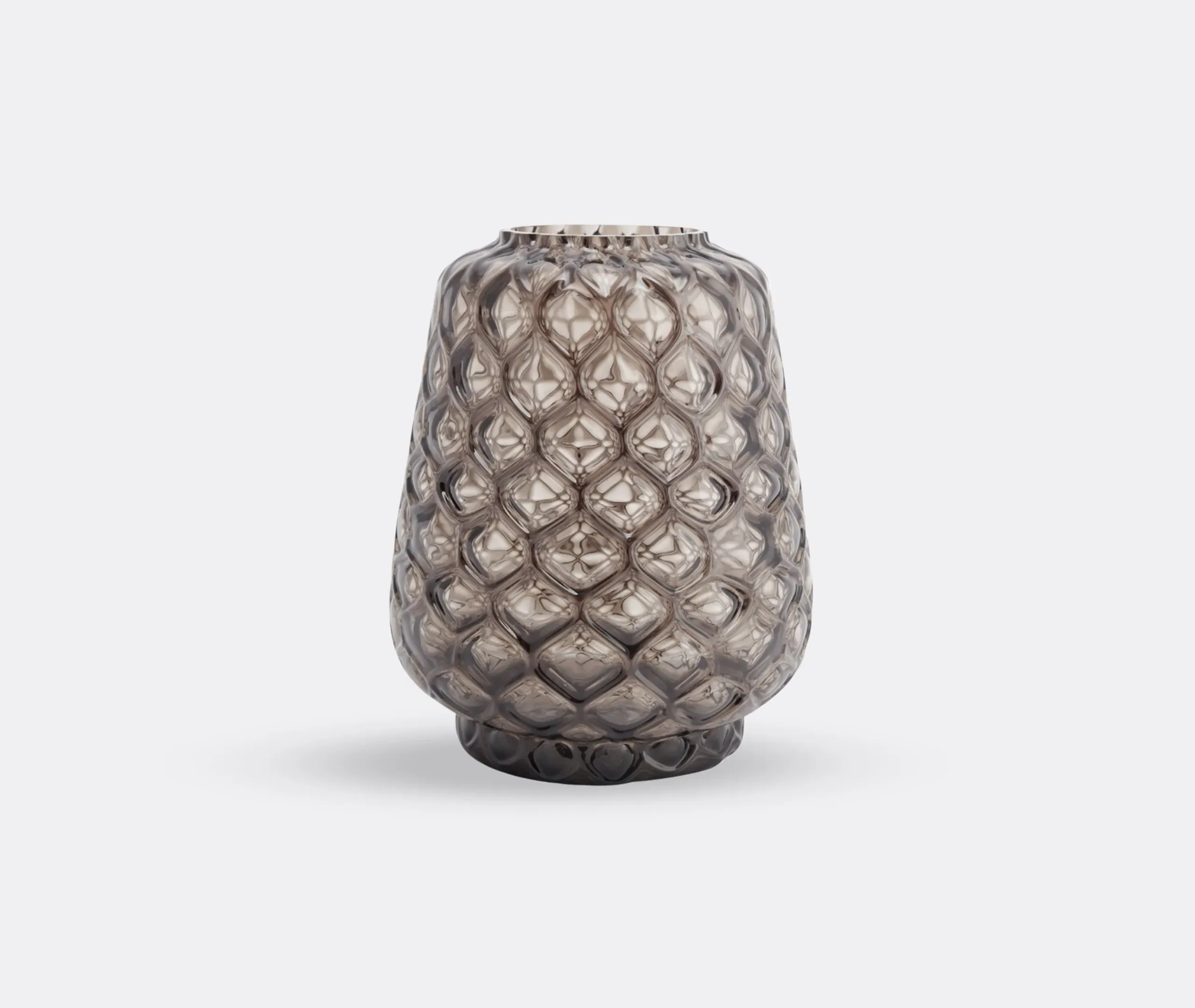 Kuro Prism Large Vase - Smoky Gray