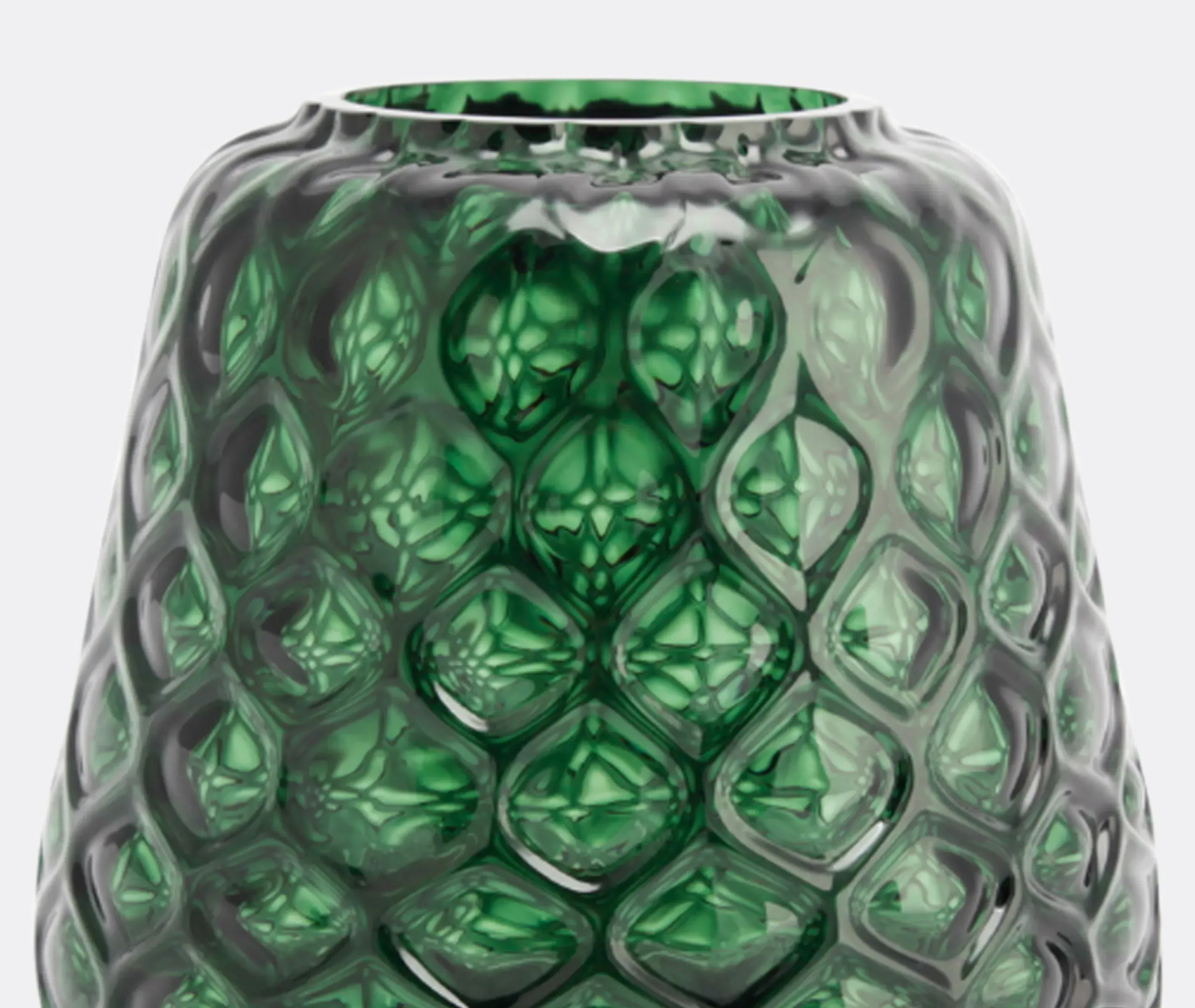 Kuro Prism Small Vase - Moss Green